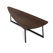 TRIA Coffee Table in Dark Oak and Black 39"