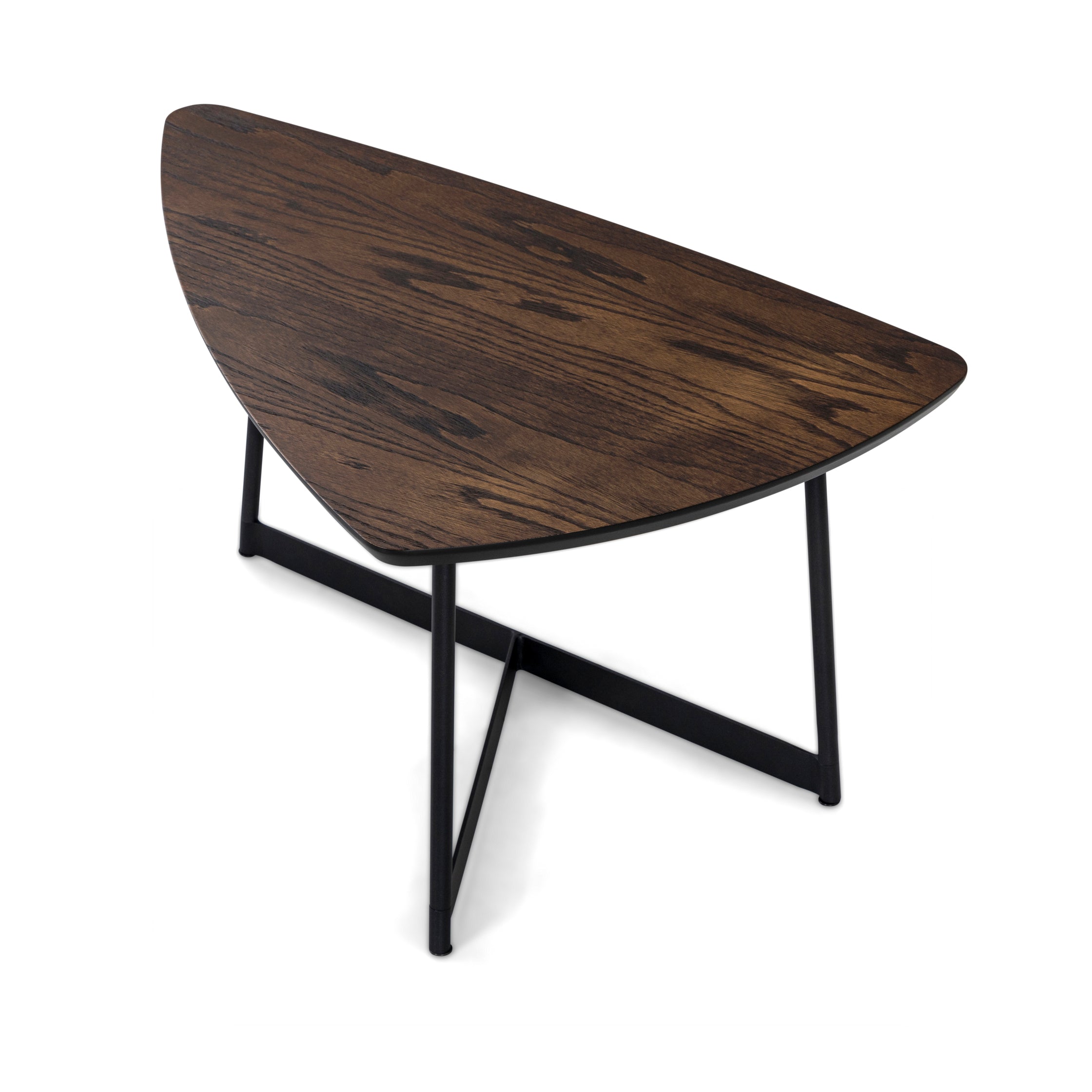 TRIA Coffee Table in Dark Oak and Black 27"