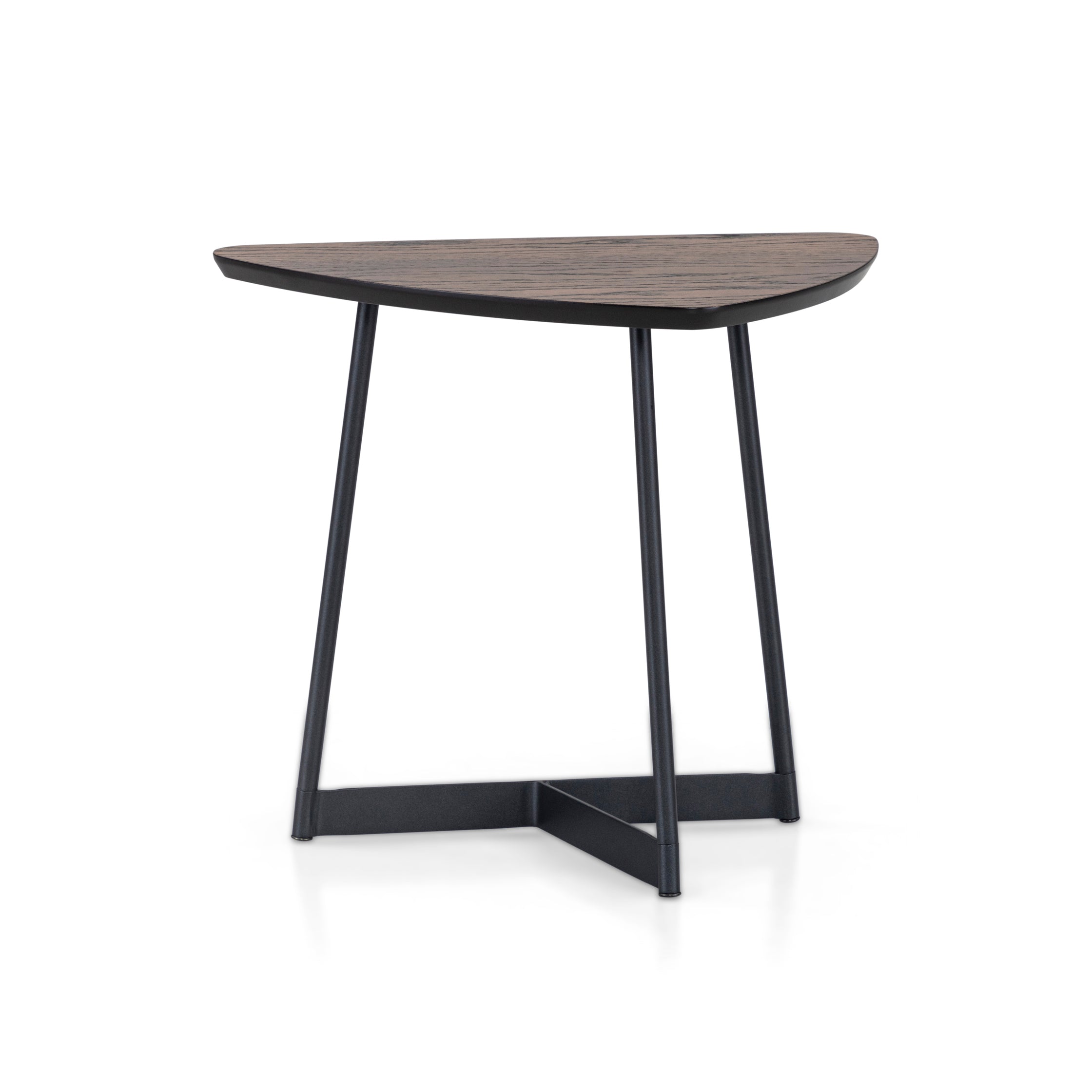 TRIA Coffee Table in Dark Oak and Black 19"