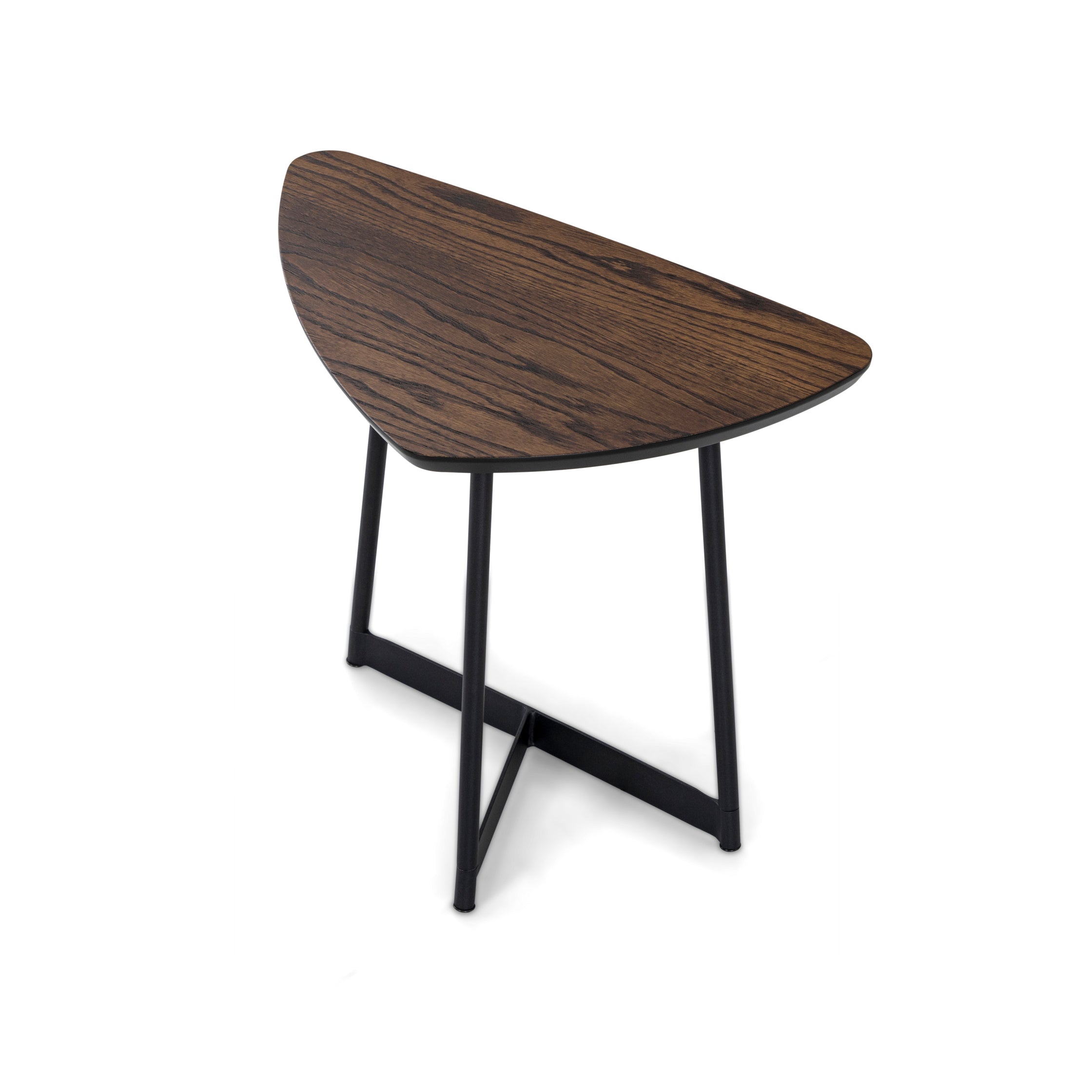 TRIA Coffee Table in Dark Oak and Black 19"