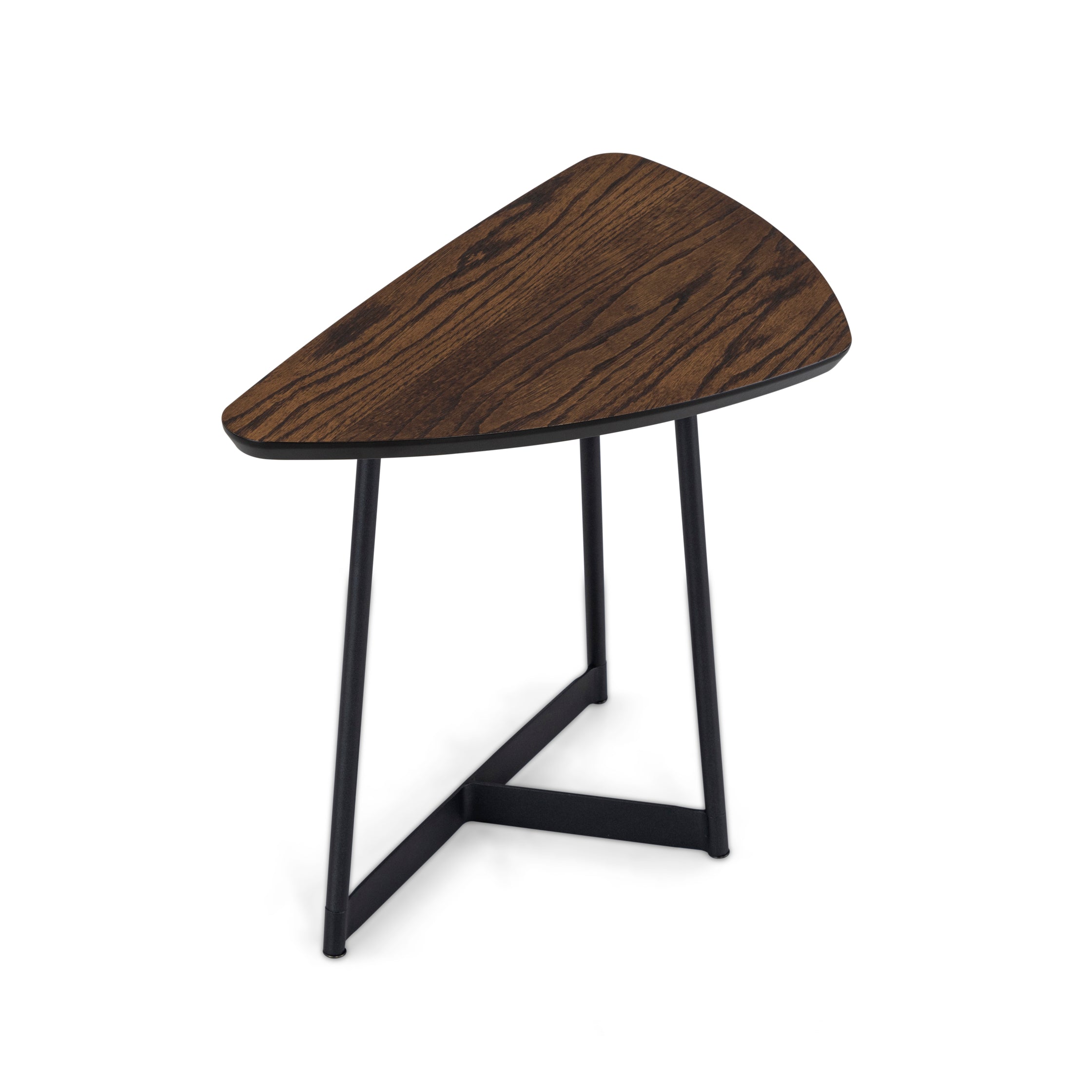 TRIA Coffee Table in Dark Oak and Black 19"
