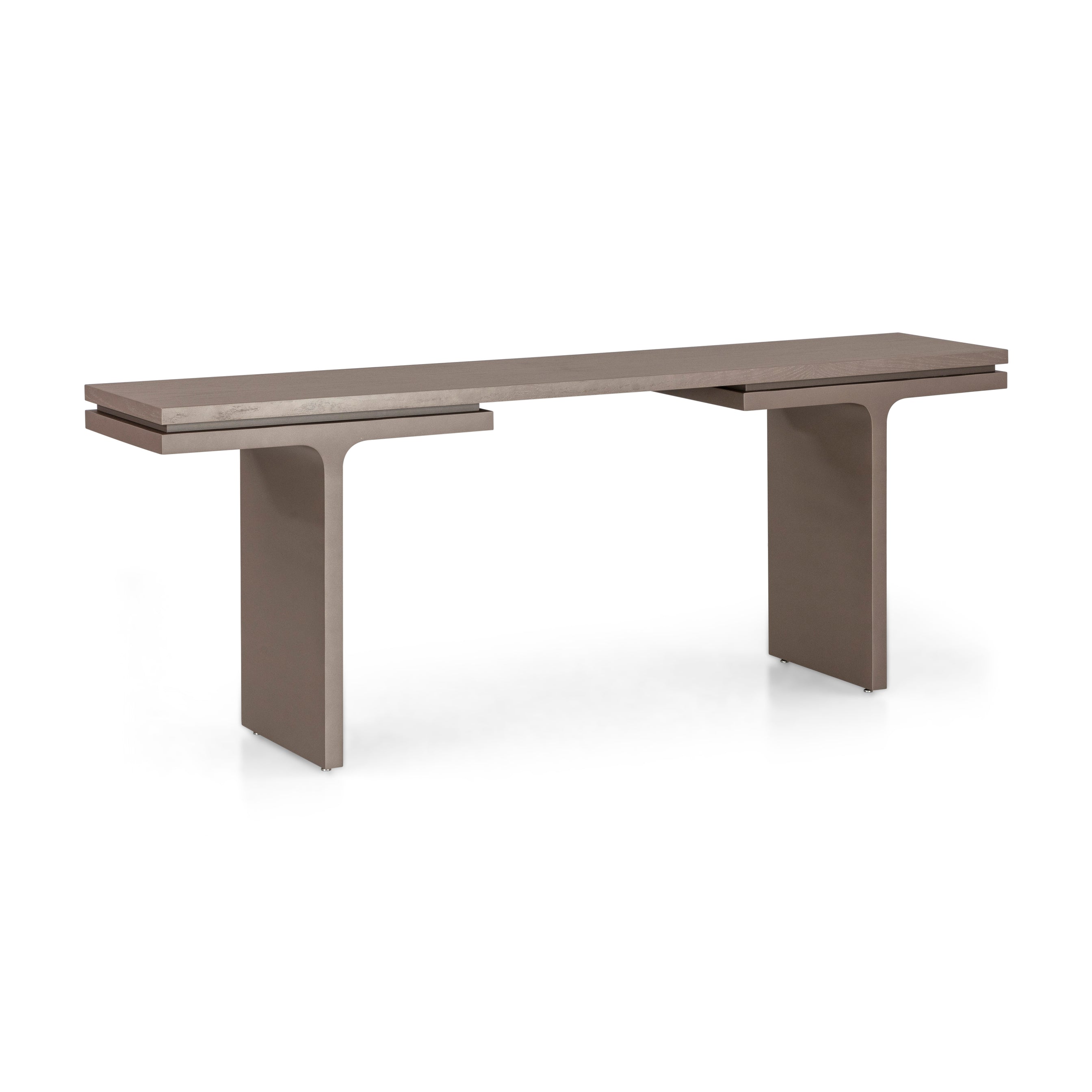 SQUARE Console Table 78" in Chocolate