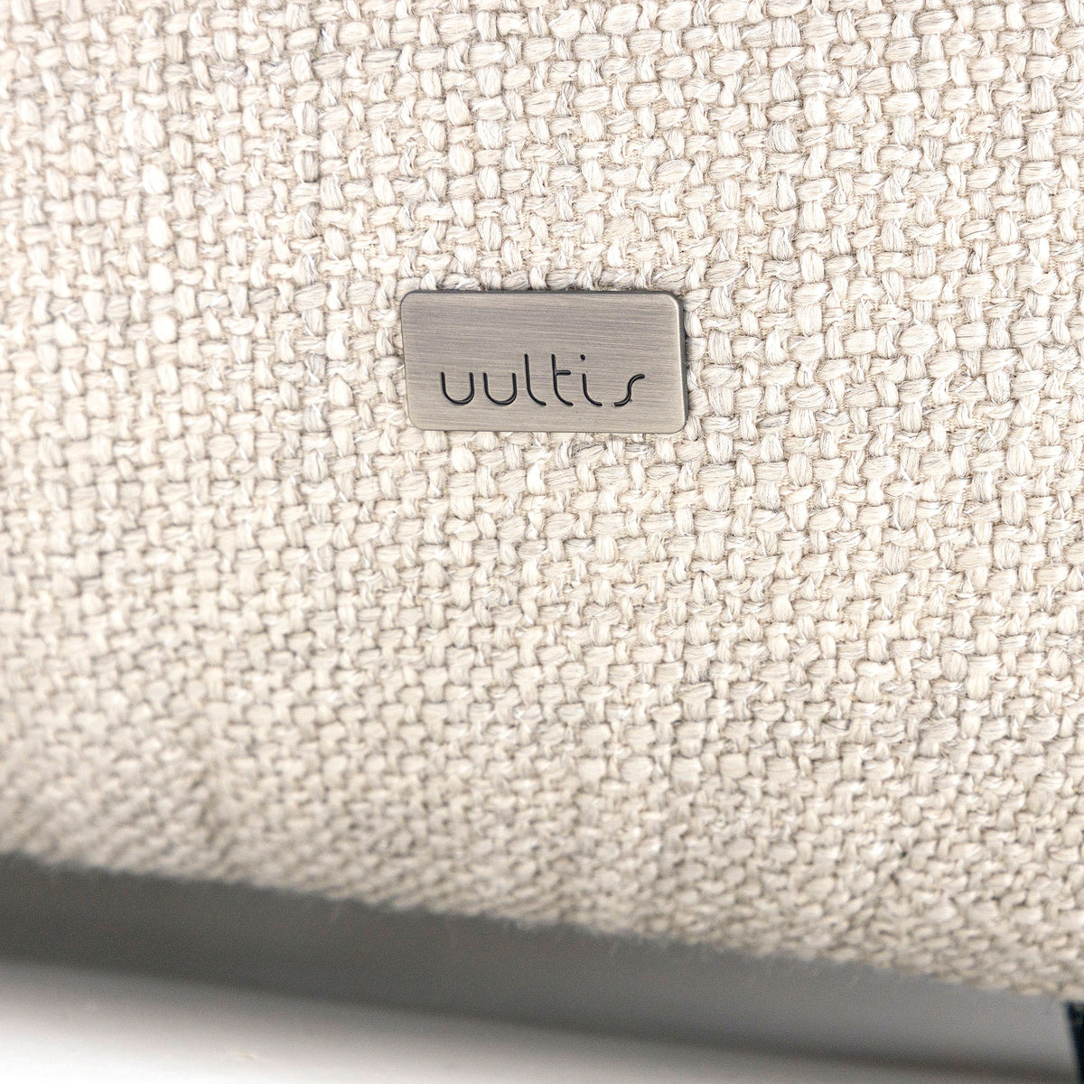 BOWED 4 Seater Sofa in Light Gray fabric 109"