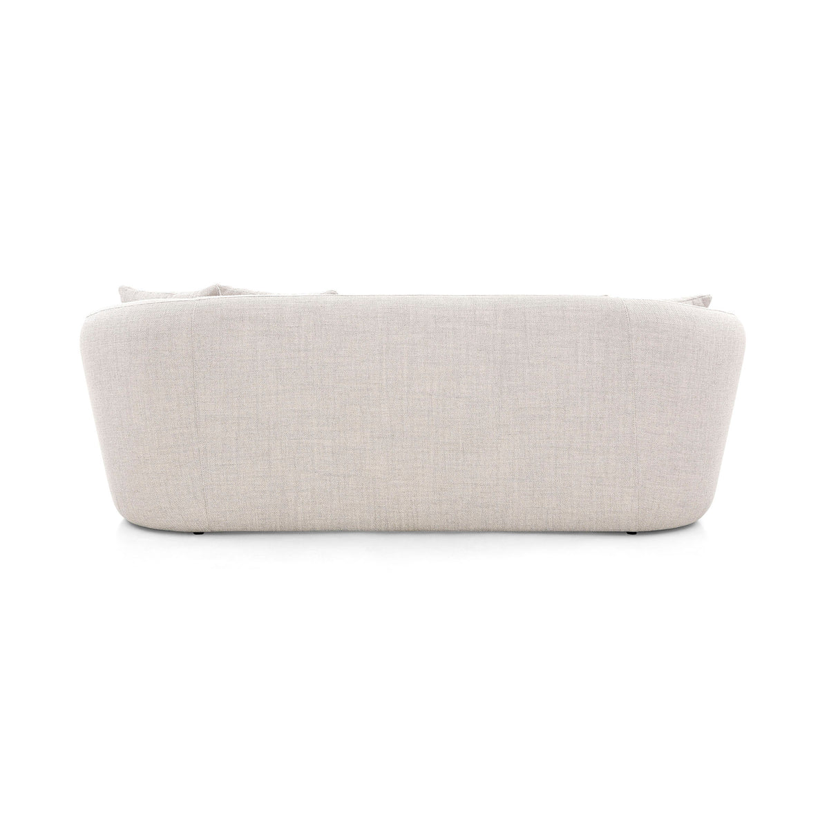 BOWED 4 Seater Sofa in Light Gray fabric 109"