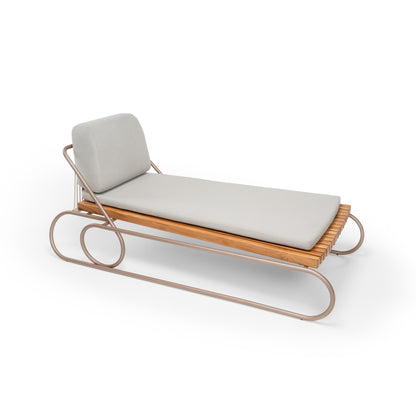 CIPO Outdoor Chaise in Chocolate, Taupe Rope and S20-2864