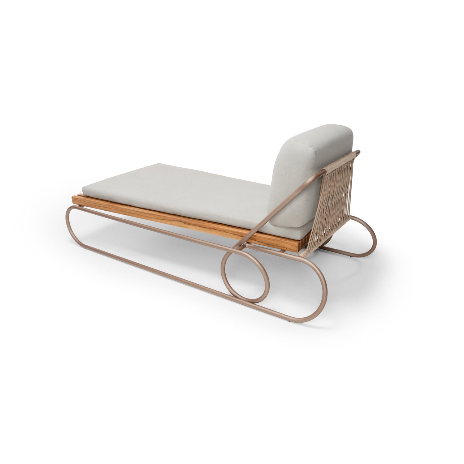 CIPO Outdoor Chaise in Chocolate, Taupe Rope and S20-2864