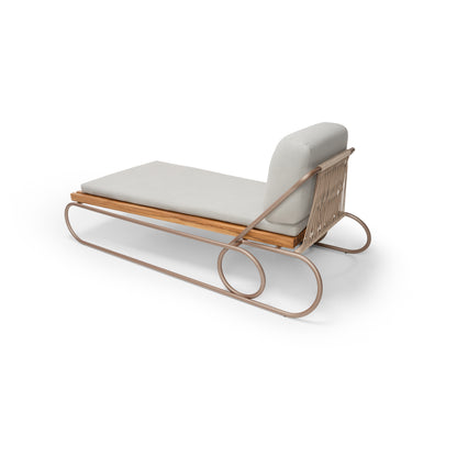 CIPO Outdoor Chaise in Chocolate, Taupe Rope and S20-2864