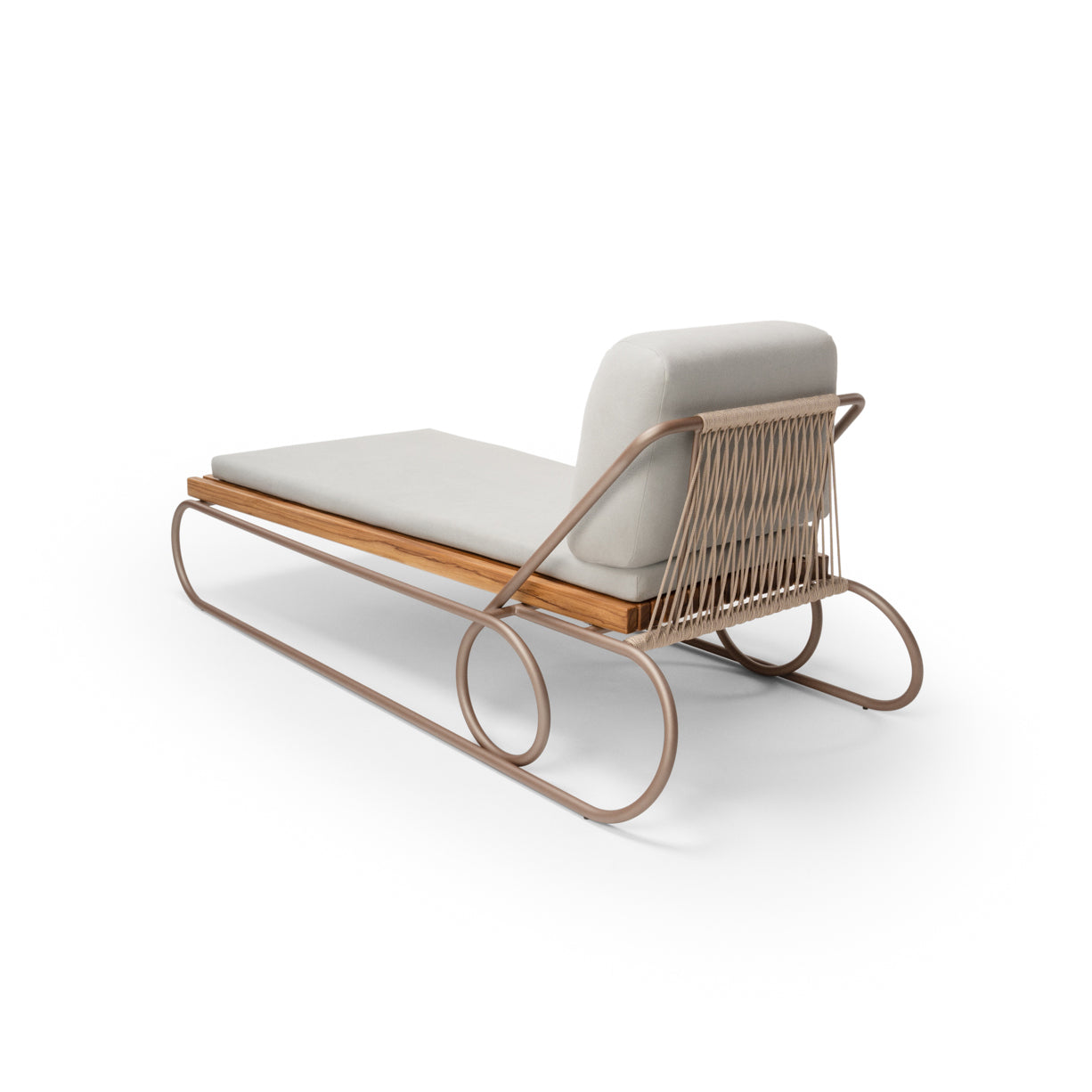 CIPO Outdoor Chaise in Chocolate, Taupe Rope and S20-2864