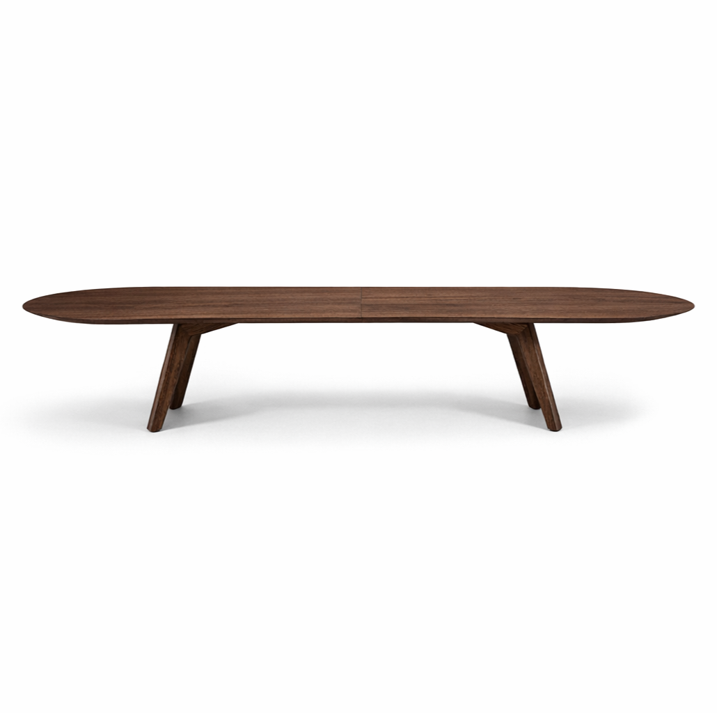FRACTUS Dining Table in Walnut 86" Oval Top