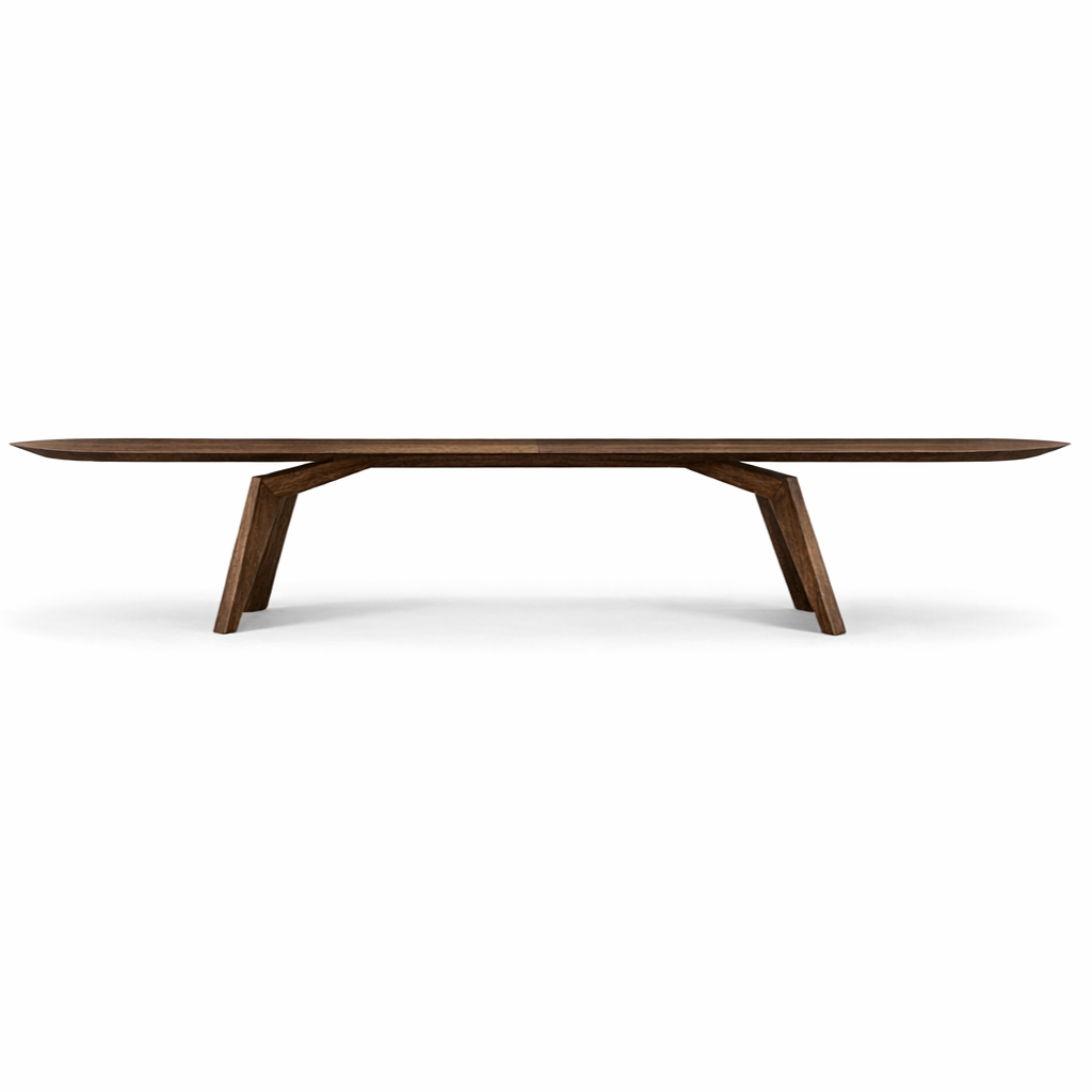 FRACTUS Dining Table in Walnut 86" Oval Top