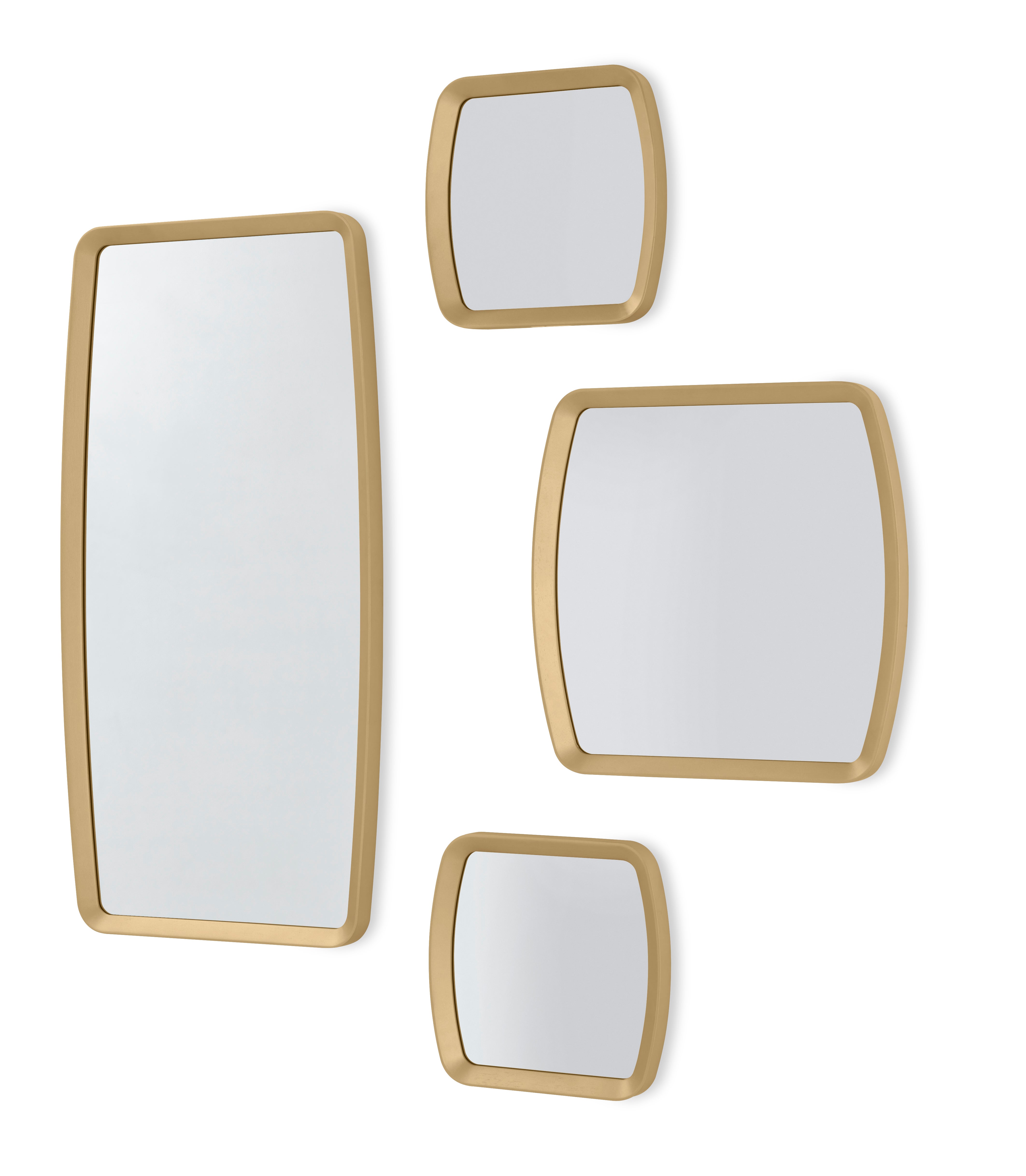 FRAME Mirror 23x47" in Gold and Bronze Mirror