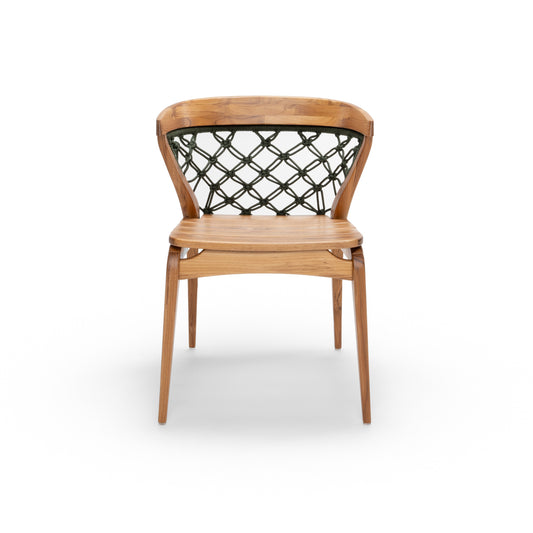 MAT Outdoor Dining Chair in Green Rope