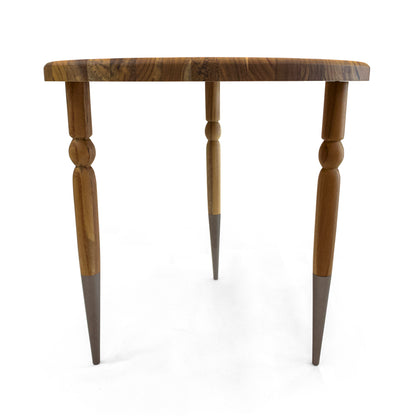 PALO Support Table 22" in Teak and Chocolate lacquer