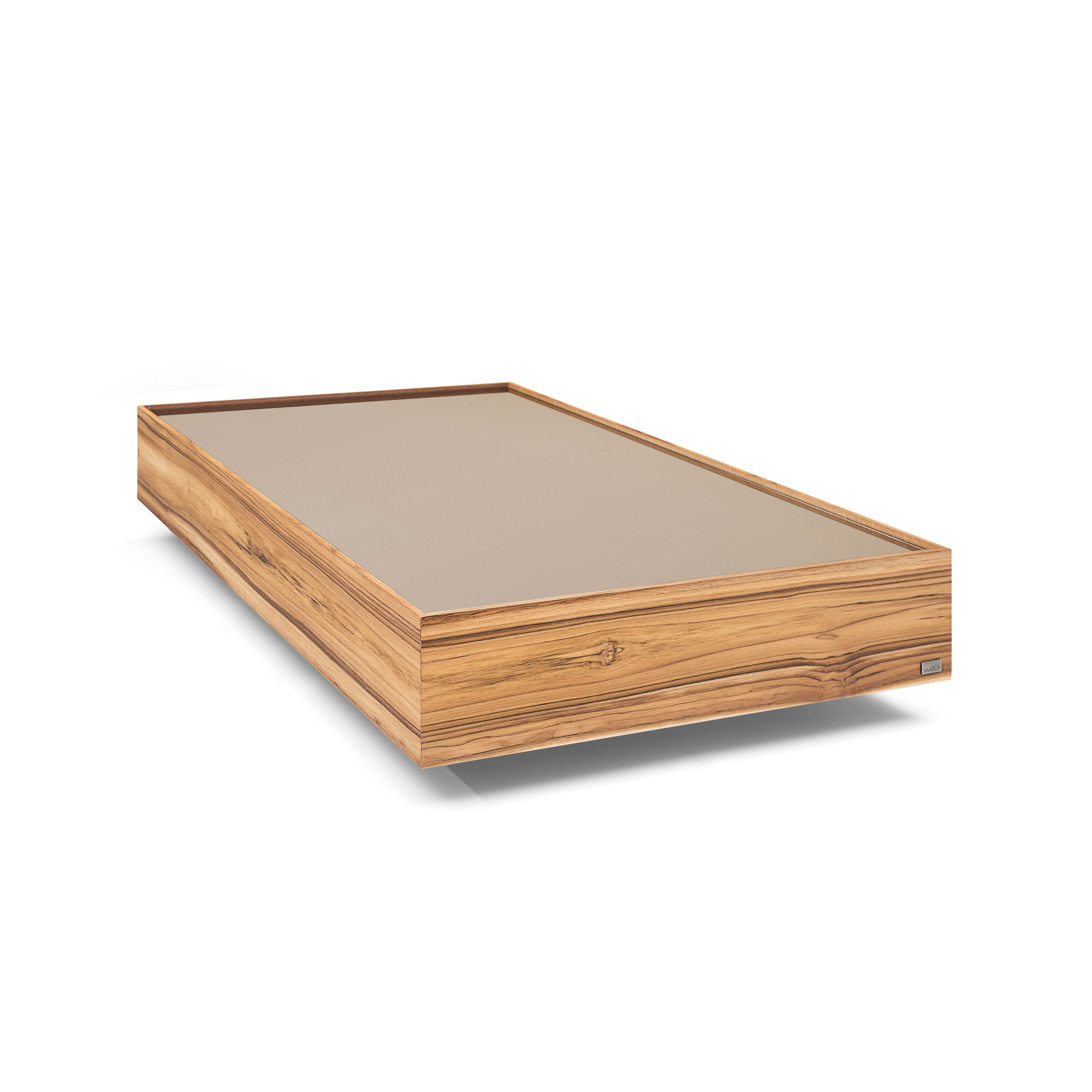 ARC Coffee Table 47" in Teak with Bronze Mirror