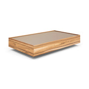 ARC Coffee Table 47" in Teak with Bronze Mirror