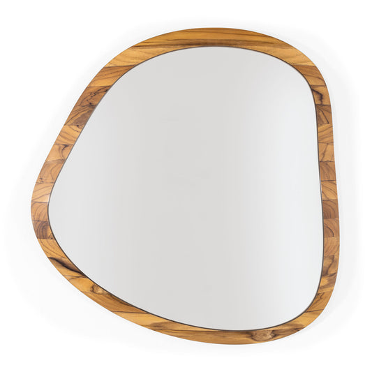 PANTE Mirror In Teak 22" 