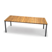 DECK Outdoor Table in Teak and Chocolate