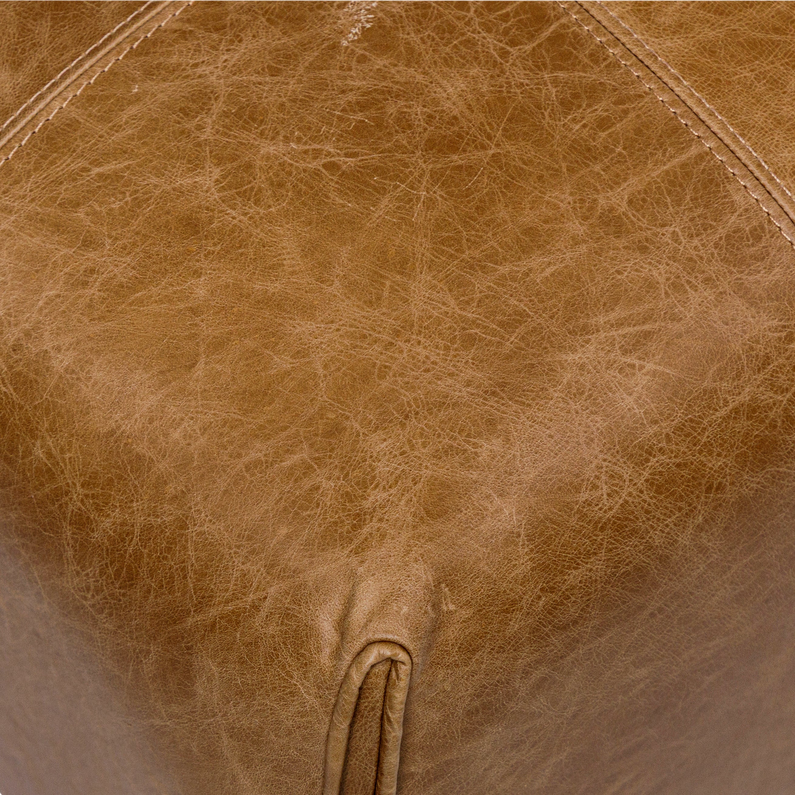 NEW - MH3753 - OTTOMAN (33 x 20 x 17) (Leather)