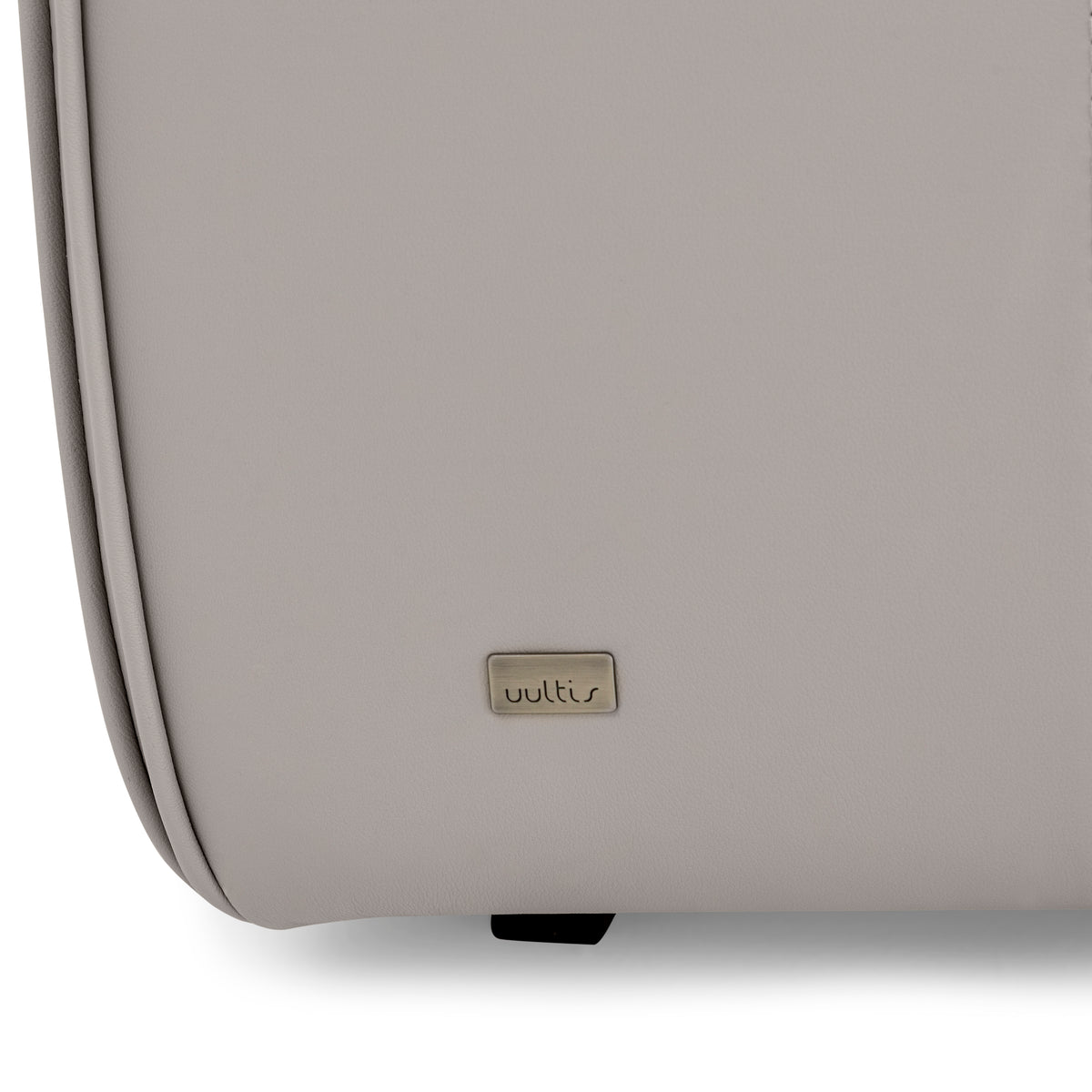 NEW Ottoman in Beige Leather 43"