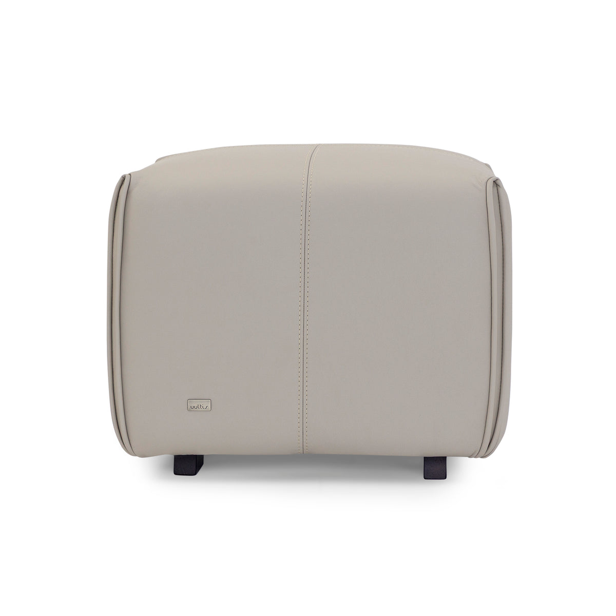 NEW Ottoman in Beige Leather 43"