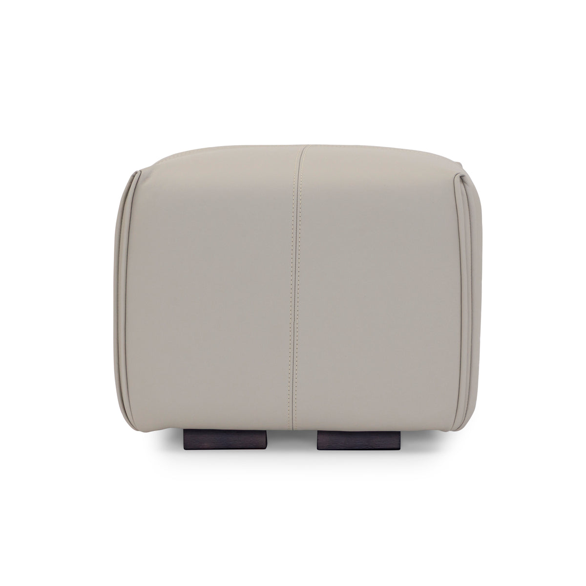 NEW Ottoman in Beige Leather 43"