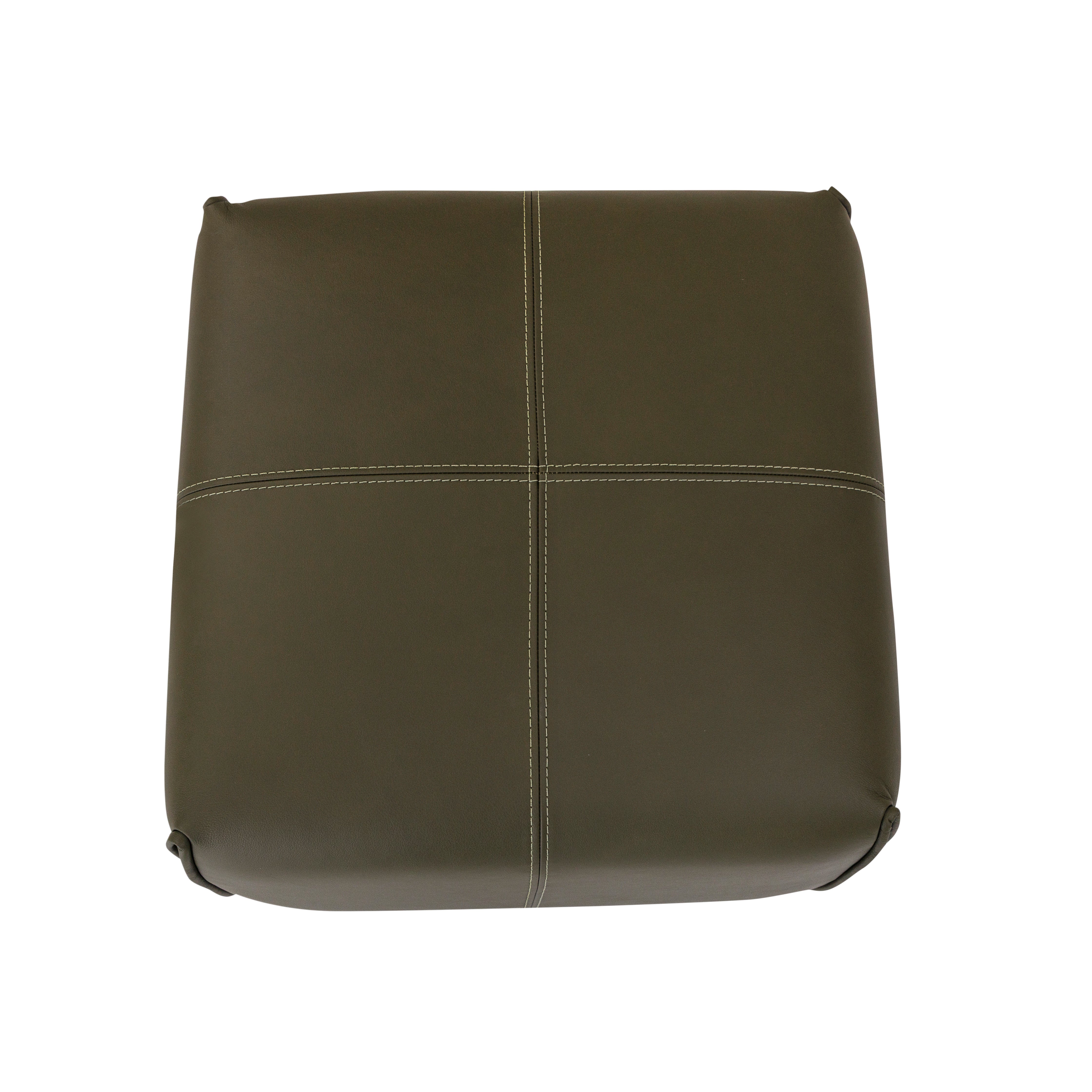 NEW - MH3753 - OTTOMAN (20 x 20 x 17) (Leather)
