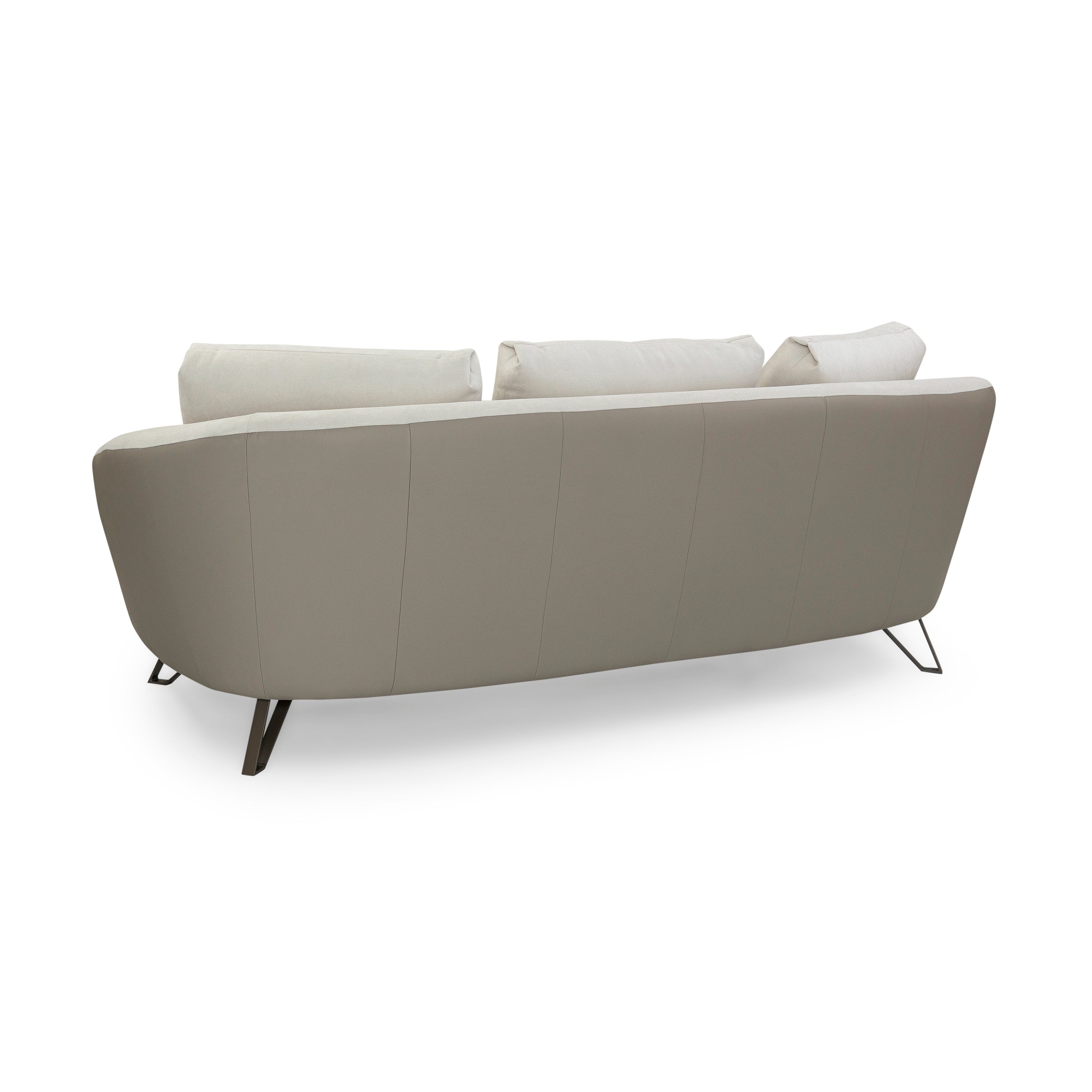 SMILE 3 Seater in AA-2278, G5-2409 and Chocolate Metal