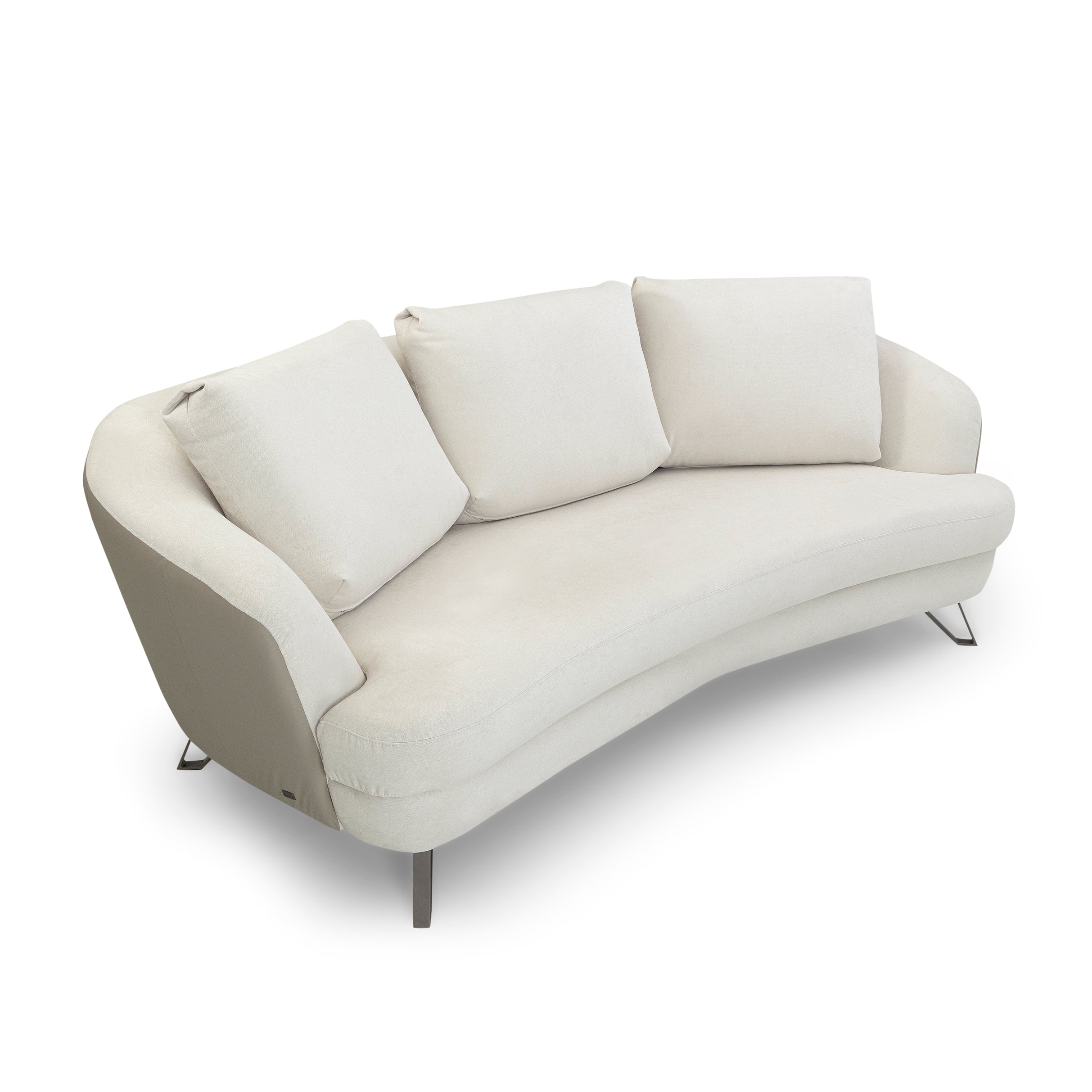 SMILE 3 Seater in AA-2278, G5-2409 and Chocolate Metal