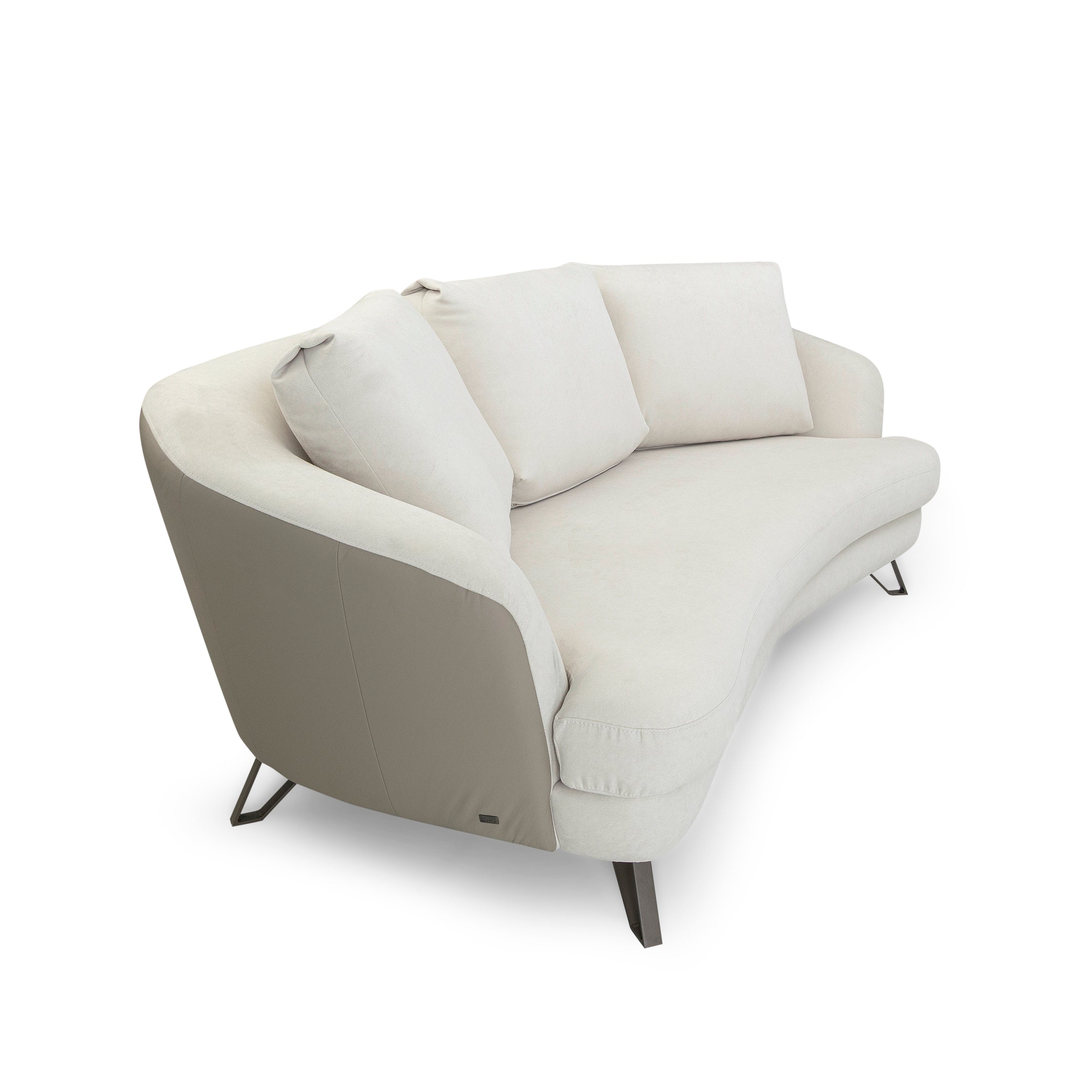 SMILE 3 Seater in AA-2278, G5-2409 and Chocolate Metal