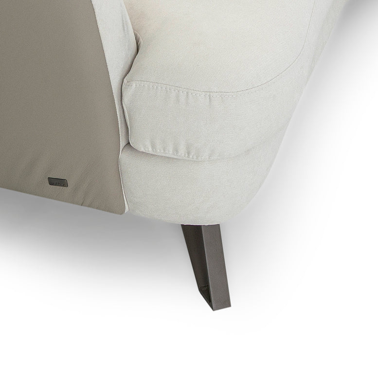 SMILE 3 Seater in AA-2278, G5-2409 and Chocolate Metal