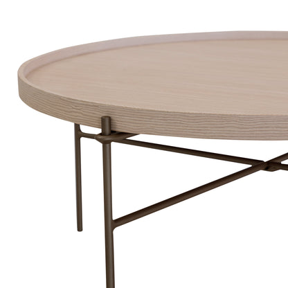 RION Coffee Table 33 in Dover Oak and Chocolate