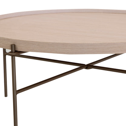 RION Coffee Table 33 in Dover Oak and Chocolate