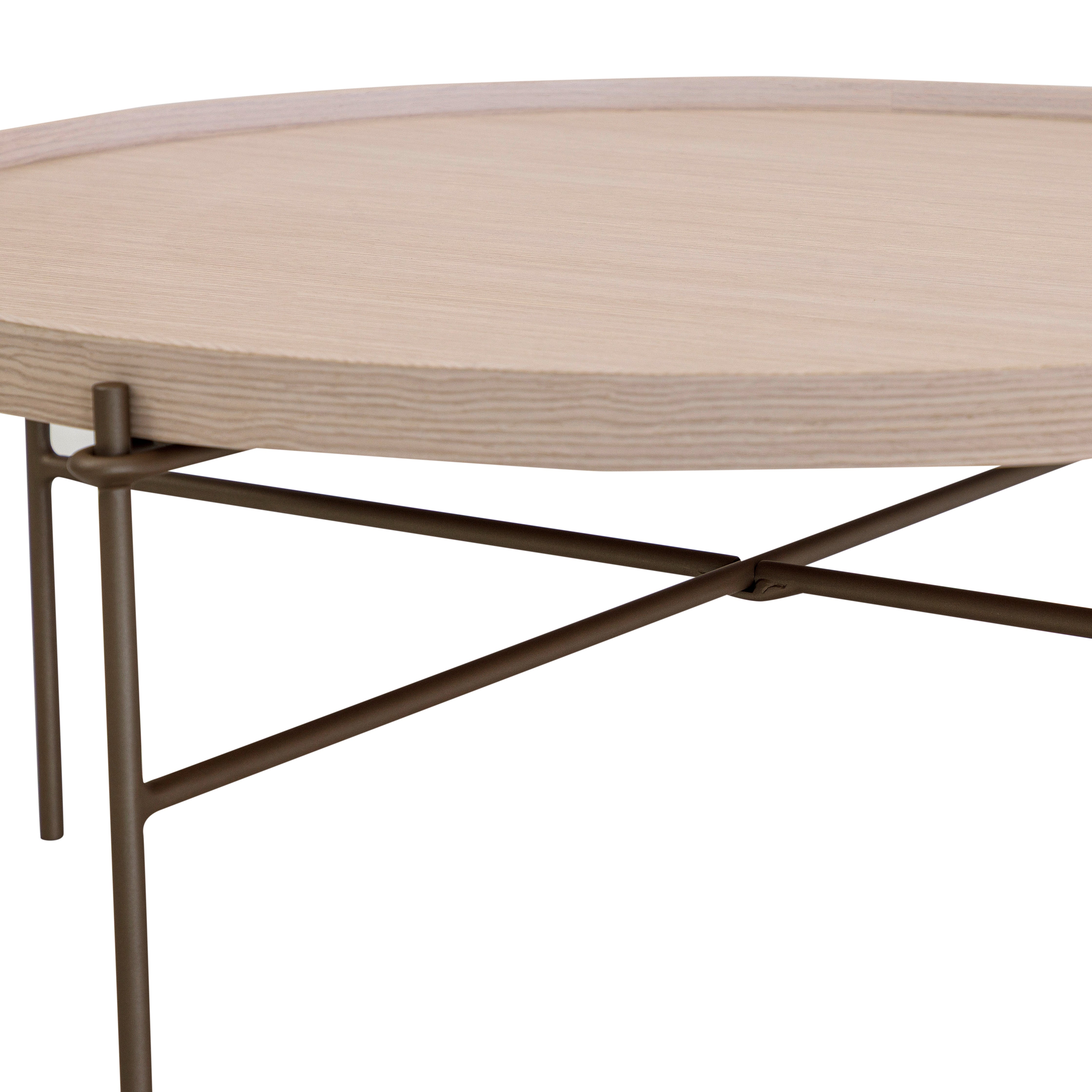 RION Coffee Table 33 in Dover Oak and Chocolate