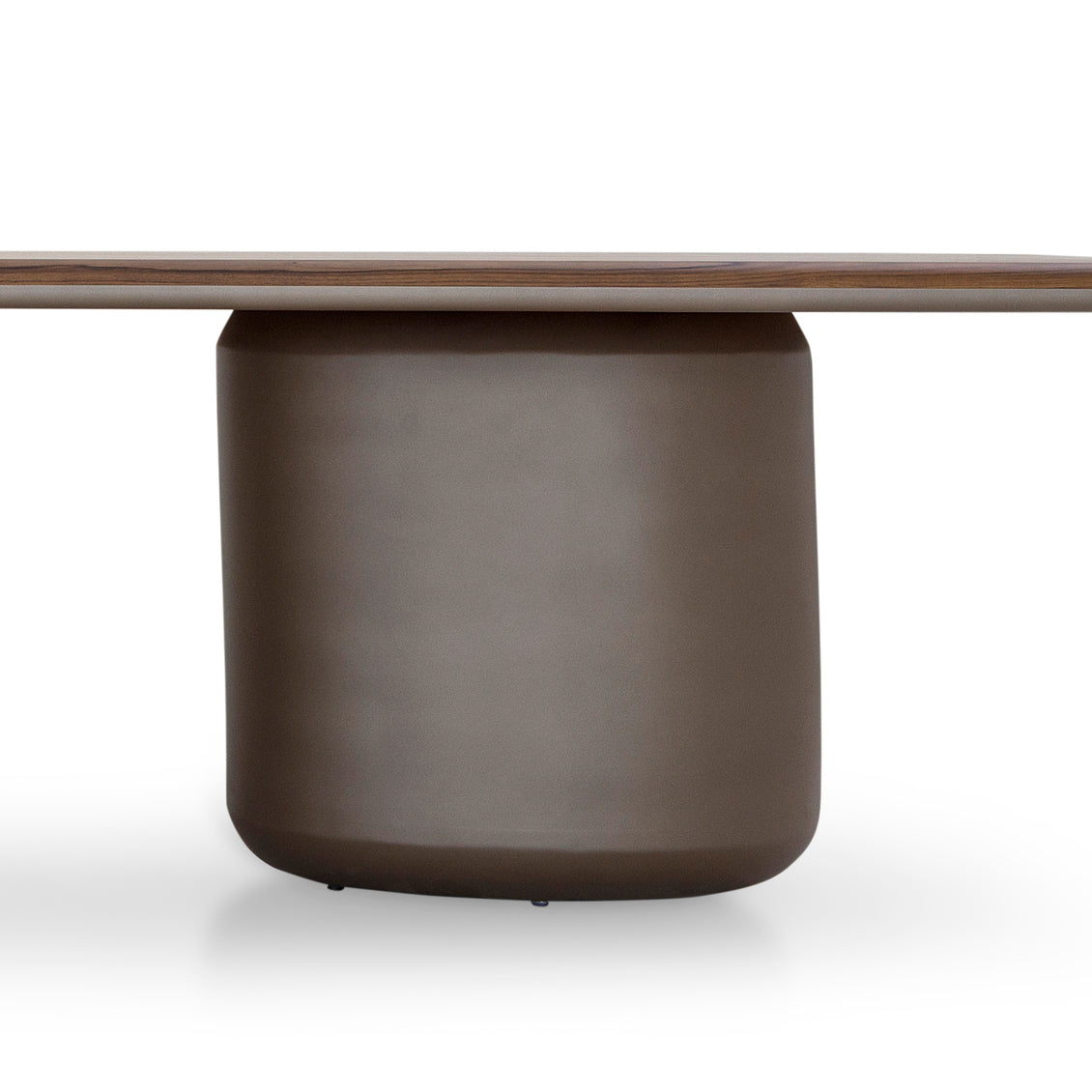 CACAU Dining Table in Walnut and Chocolate 98"