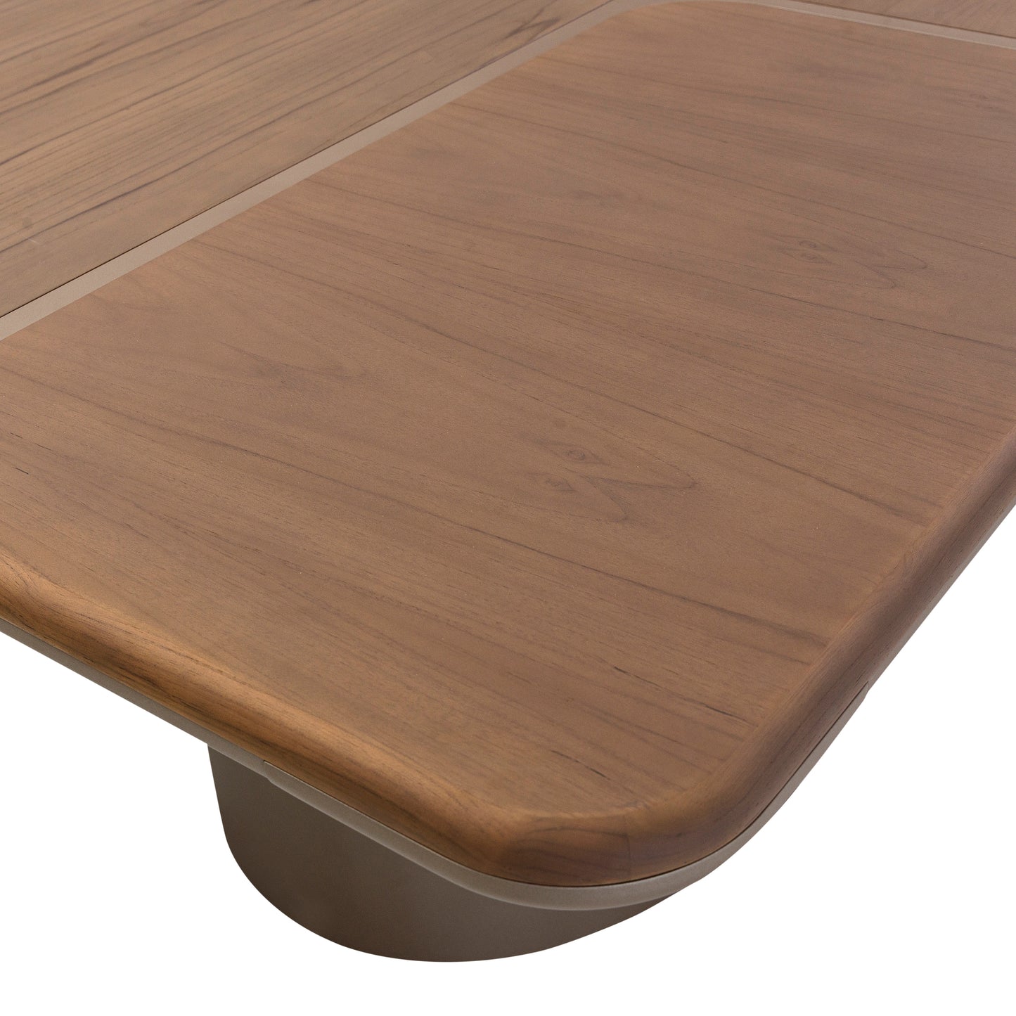 CACAU Dining Table in Walnut and Chocolate 98"