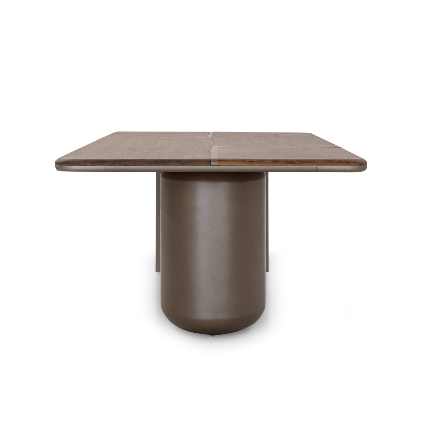 CACAU Dining Table in Walnut and Chocolate 98"
