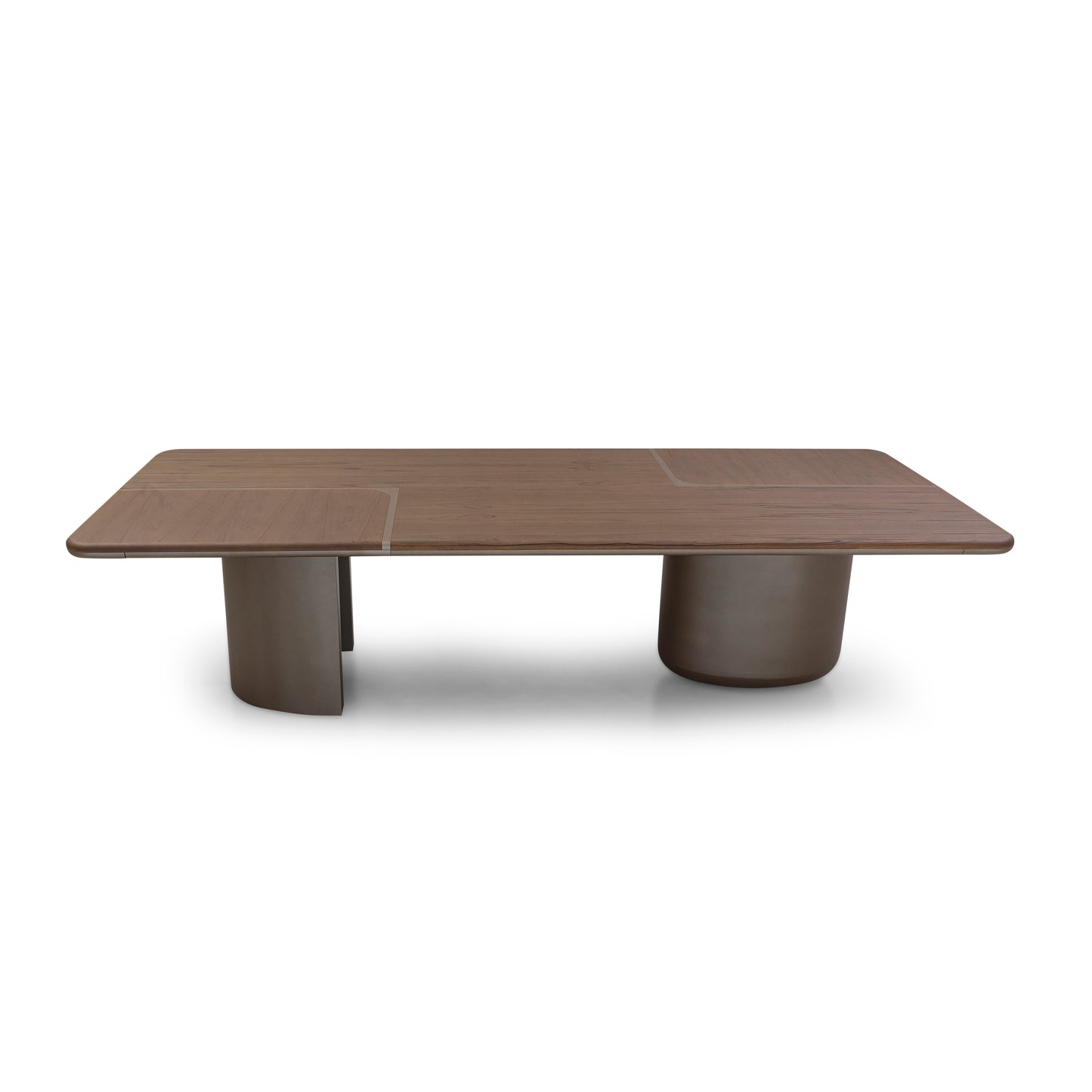 CACAU Dining Table in Walnut and Chocolate 98"