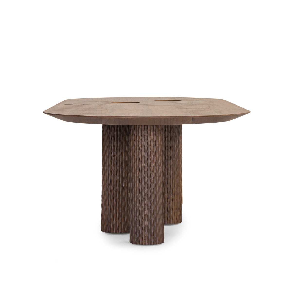 ARA Dining Table 118" in Walnut and Gold