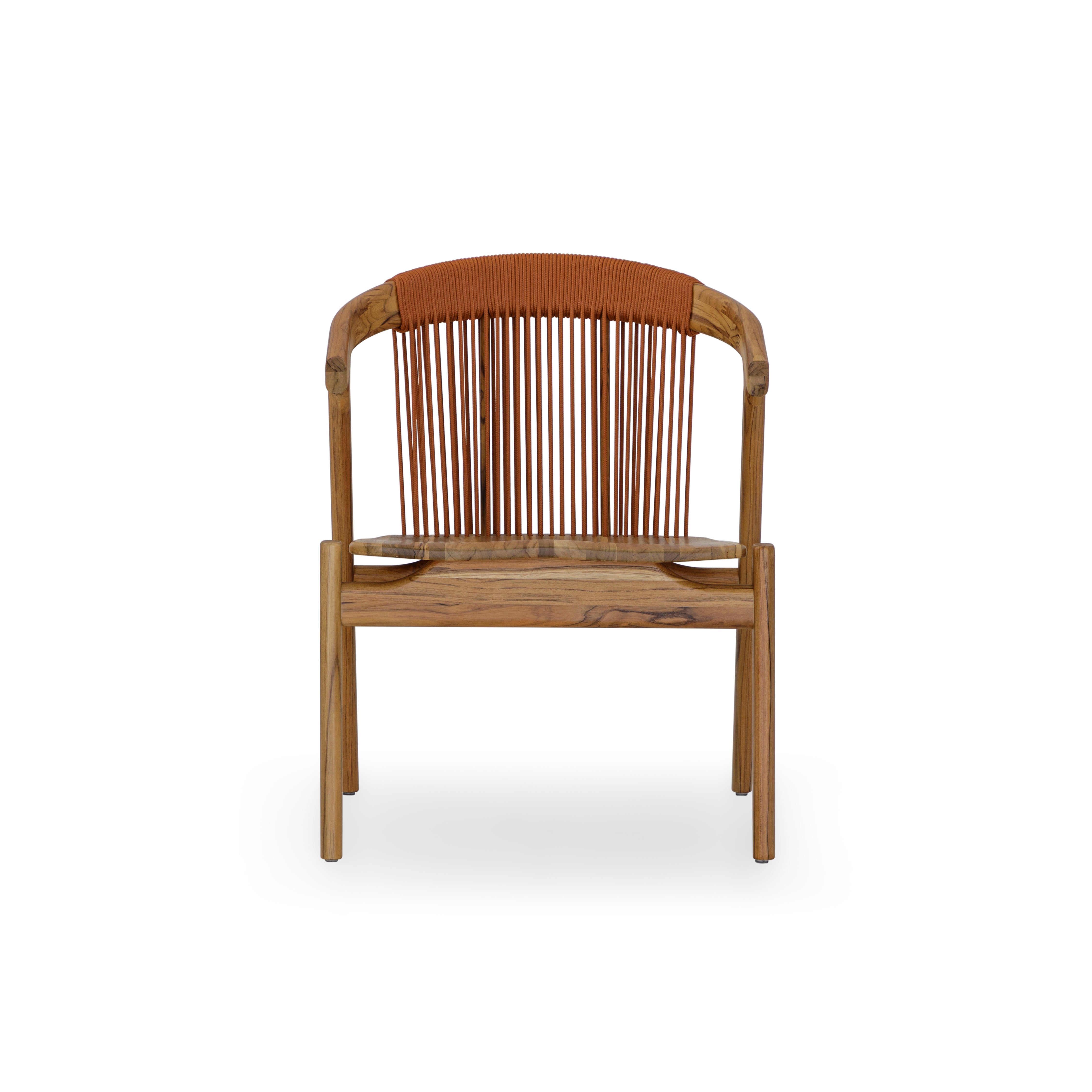 VINE Outdoor Dining Chair in Orange Rope