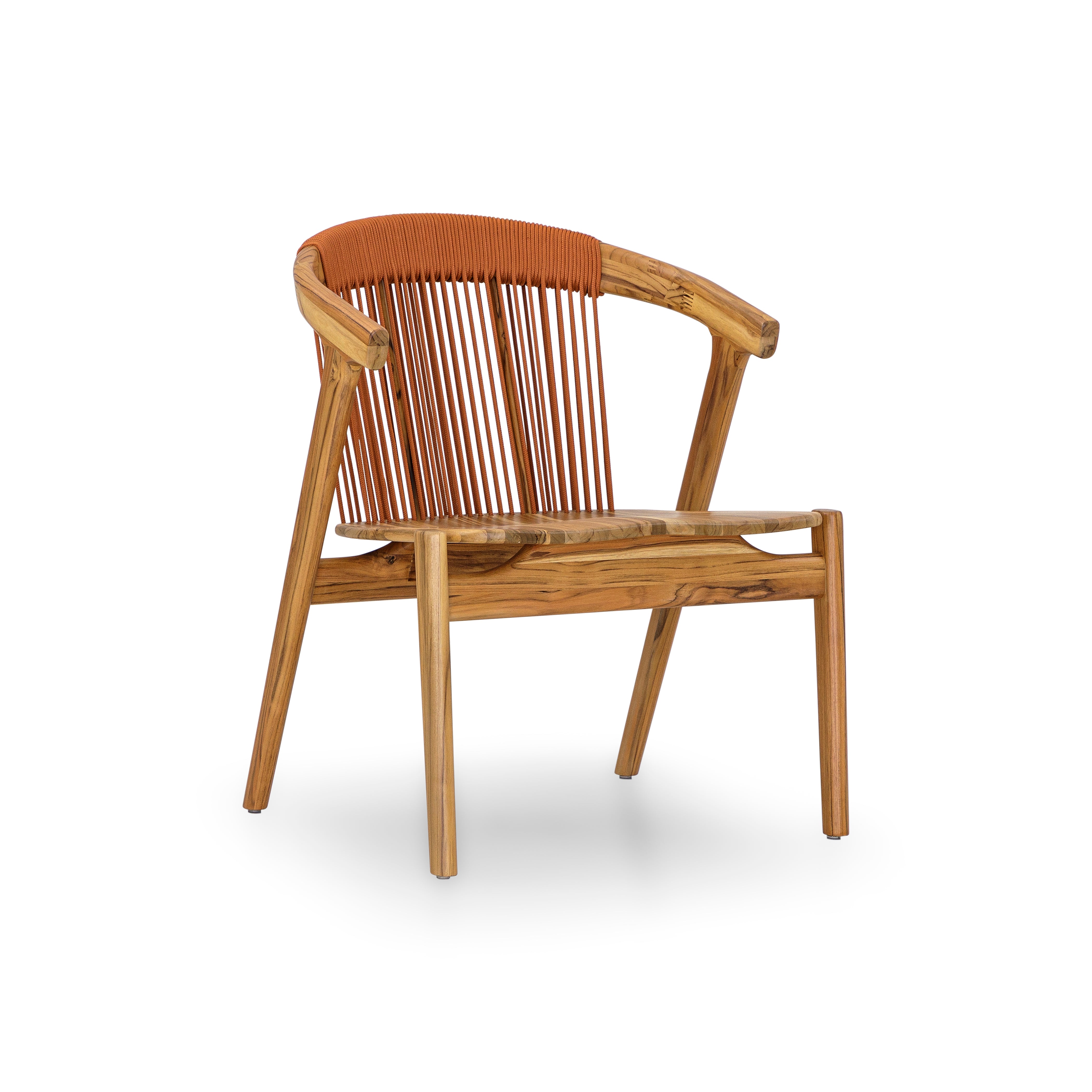 VINE Outdoor Dining Chair in Orange Rope