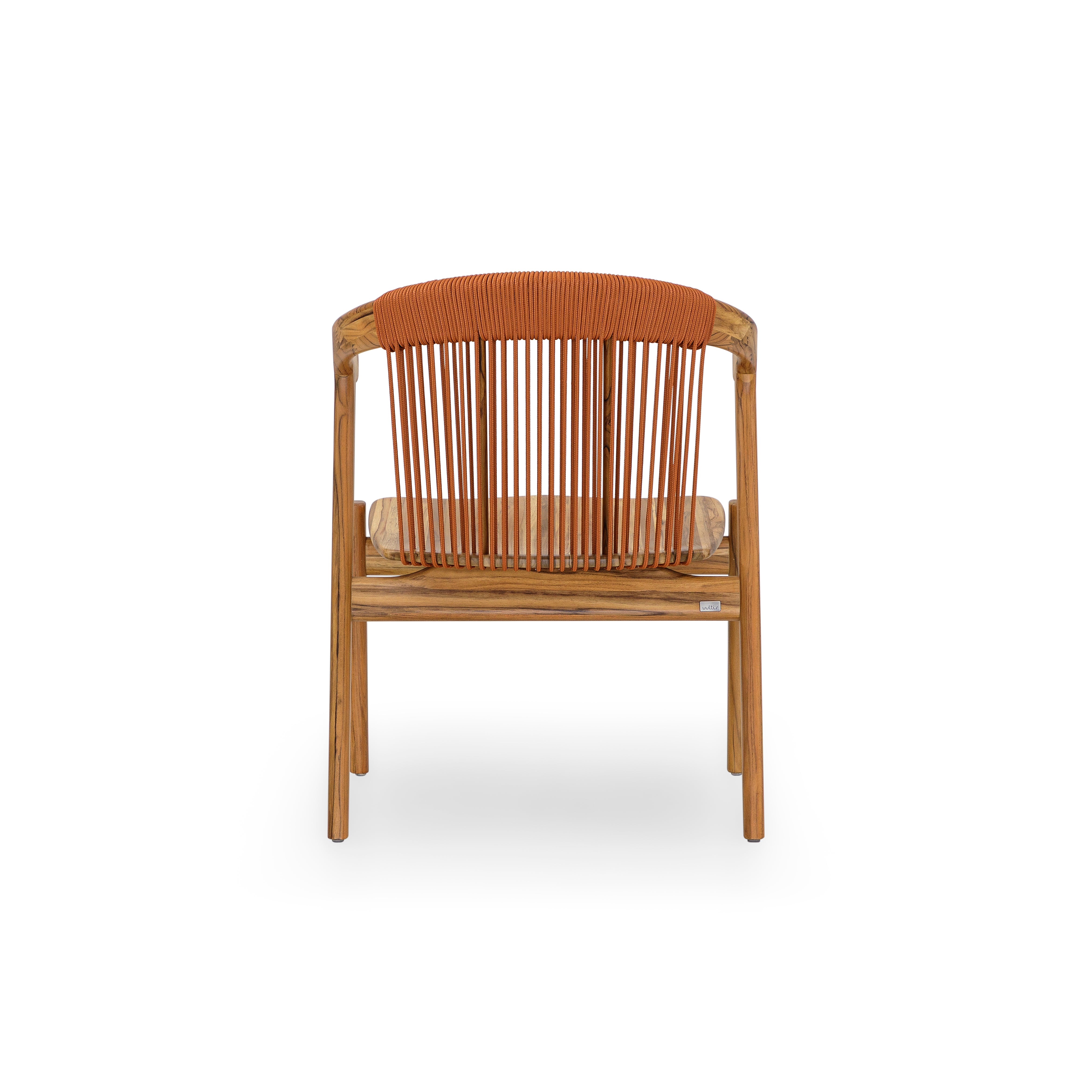 VINE Outdoor Dining Chair in Orange Rope