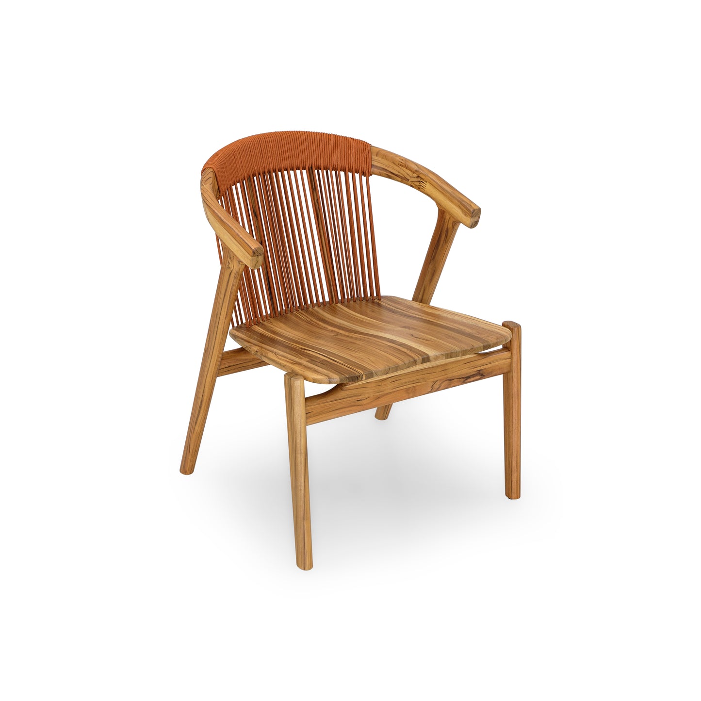 VINE Outdoor Dining Chair in Orange Rope