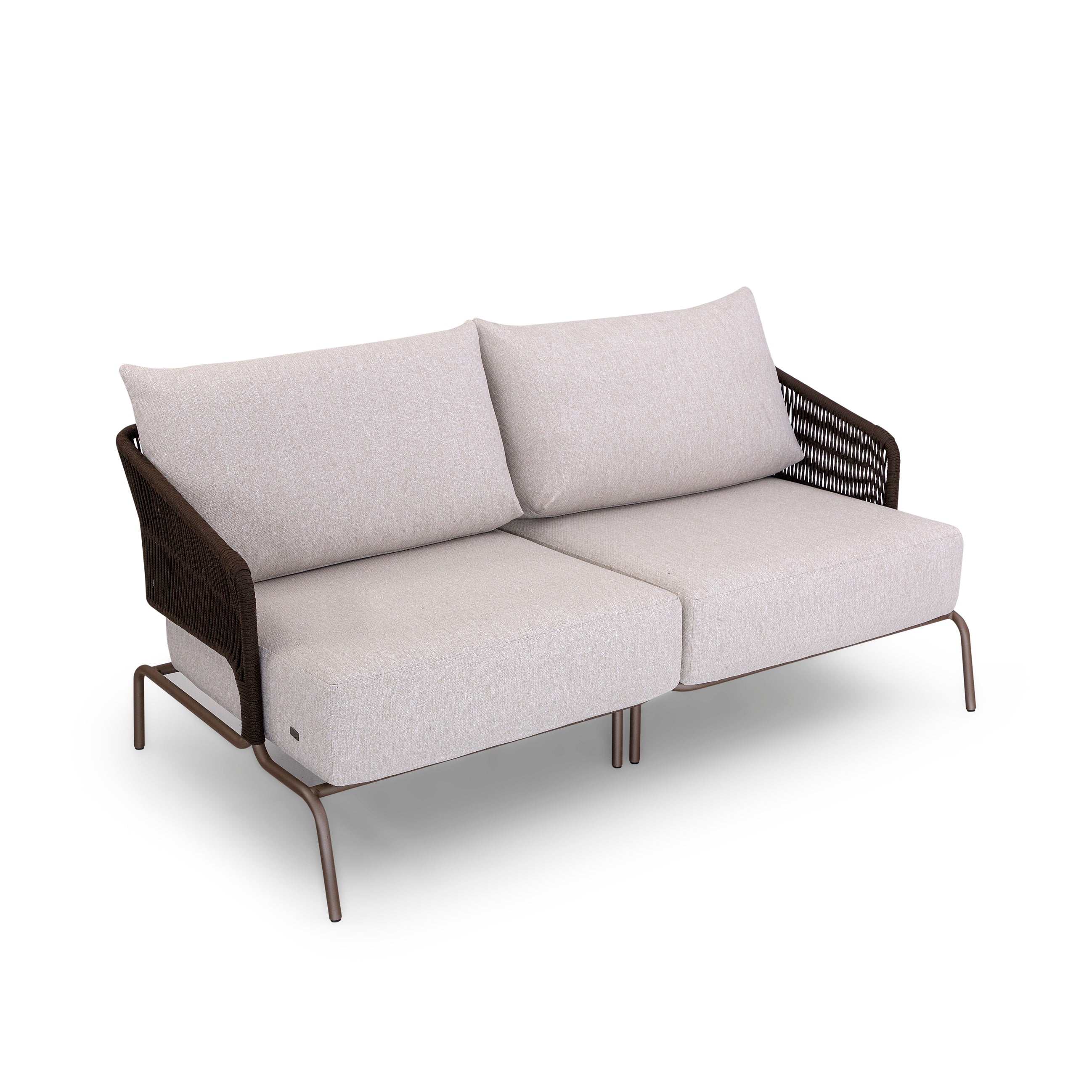 GIG Outdoor Module with Right Arm in Chocolate, Brown Rope and S80-2693