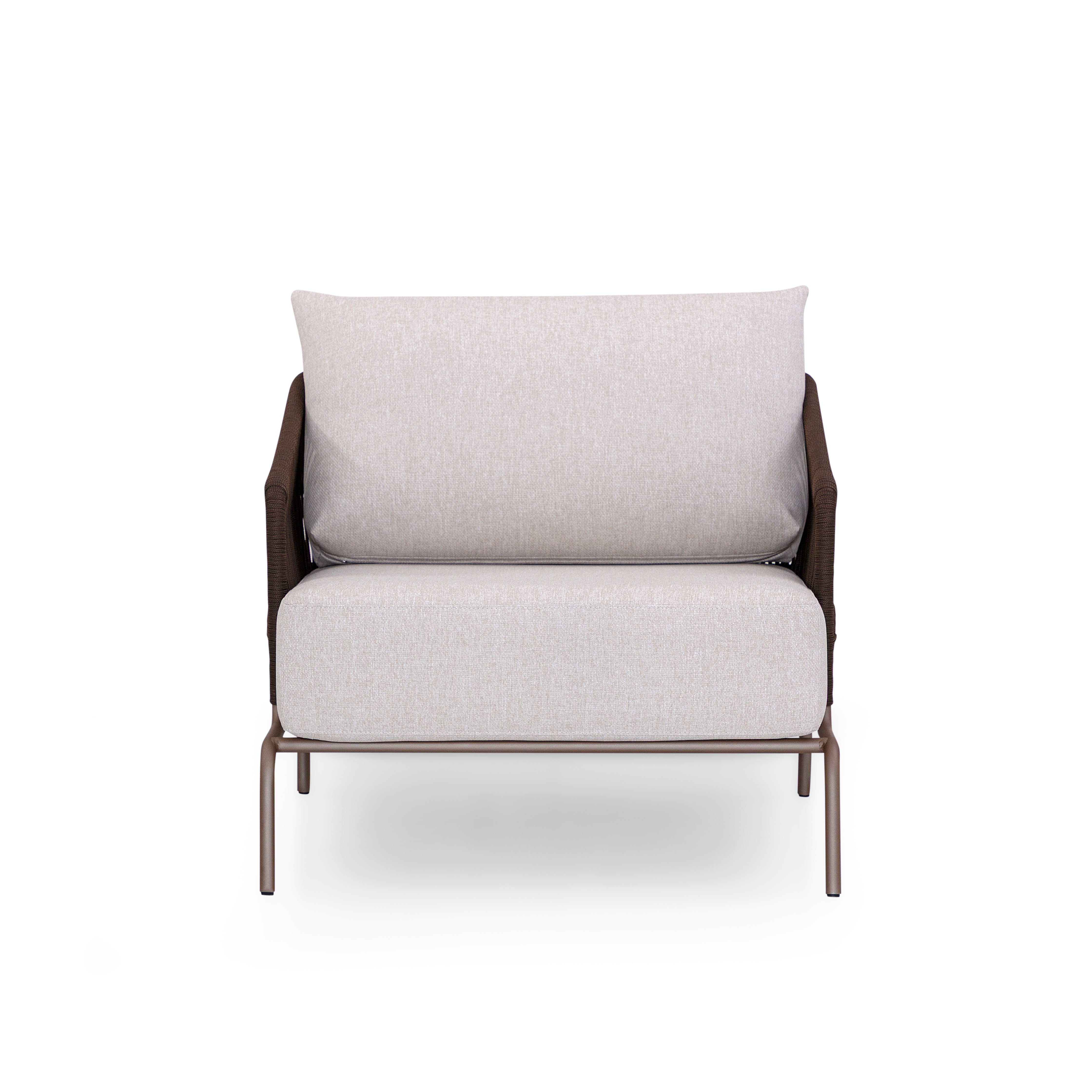 GIG Outdoor Armchair in Chocolate, Brown Rope and S80-2693