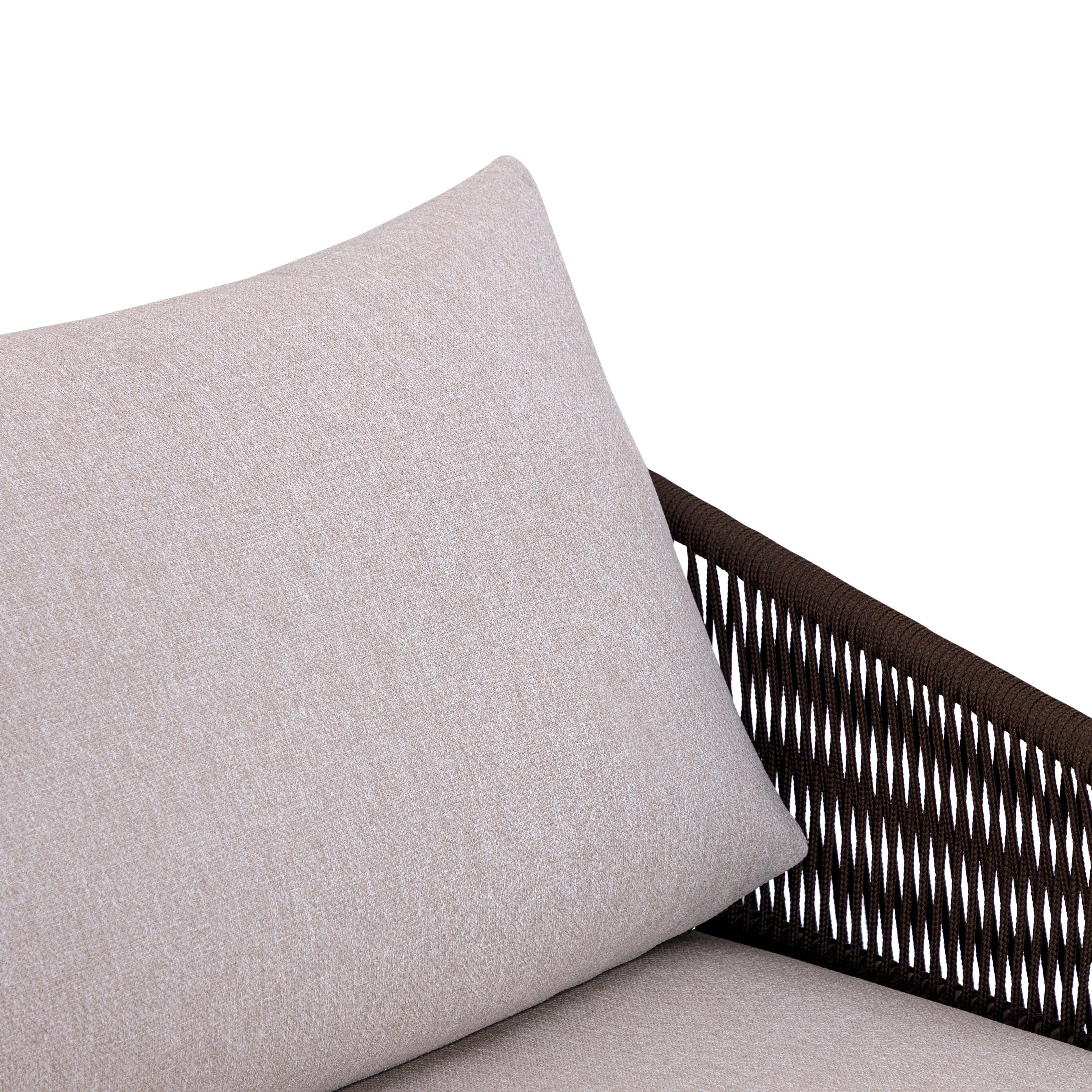 GIG Outdoor Armchair in Chocolate, Brown Rope and S80-2693