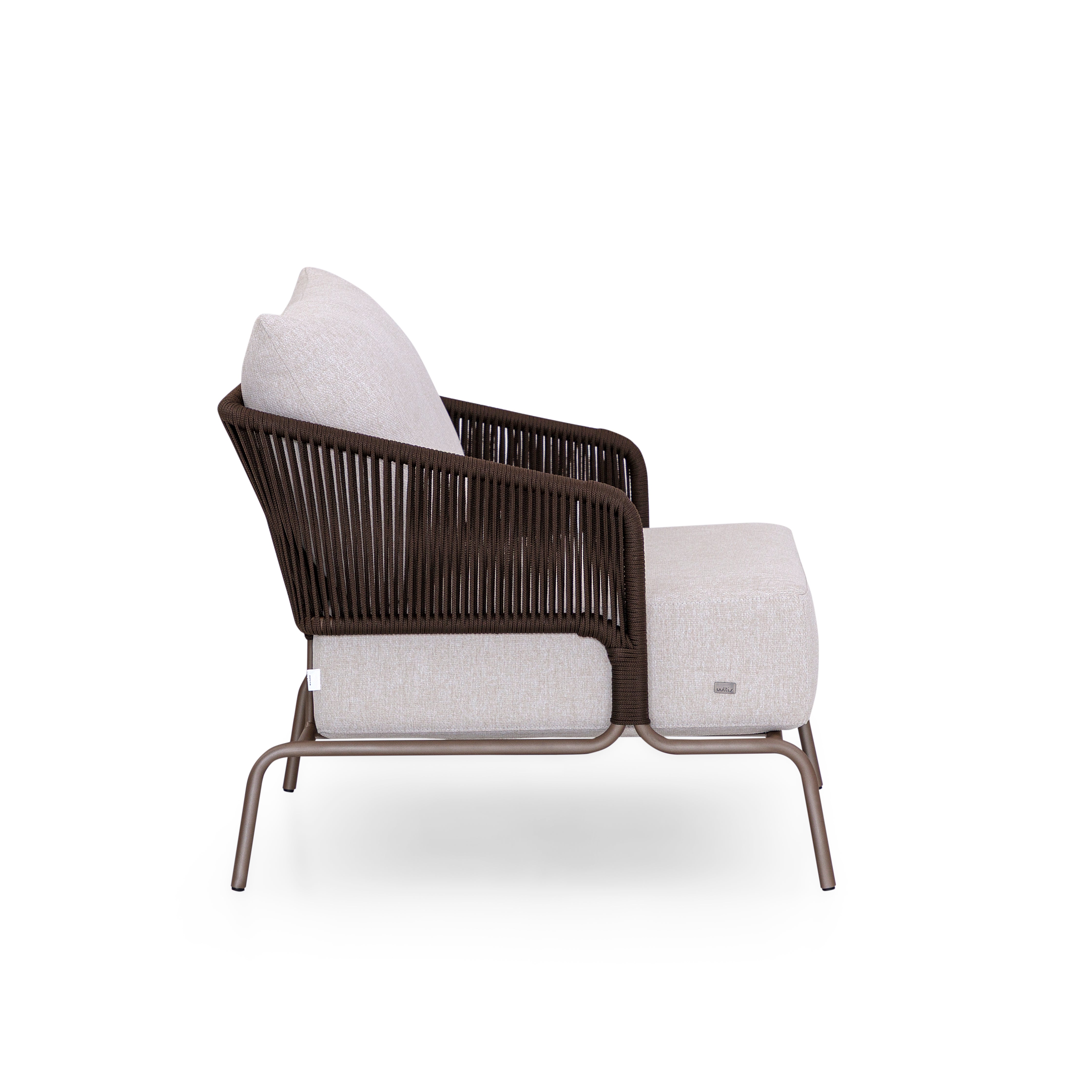 GIG Outdoor Armchair in Chocolate, Brown Rope and S80-2693