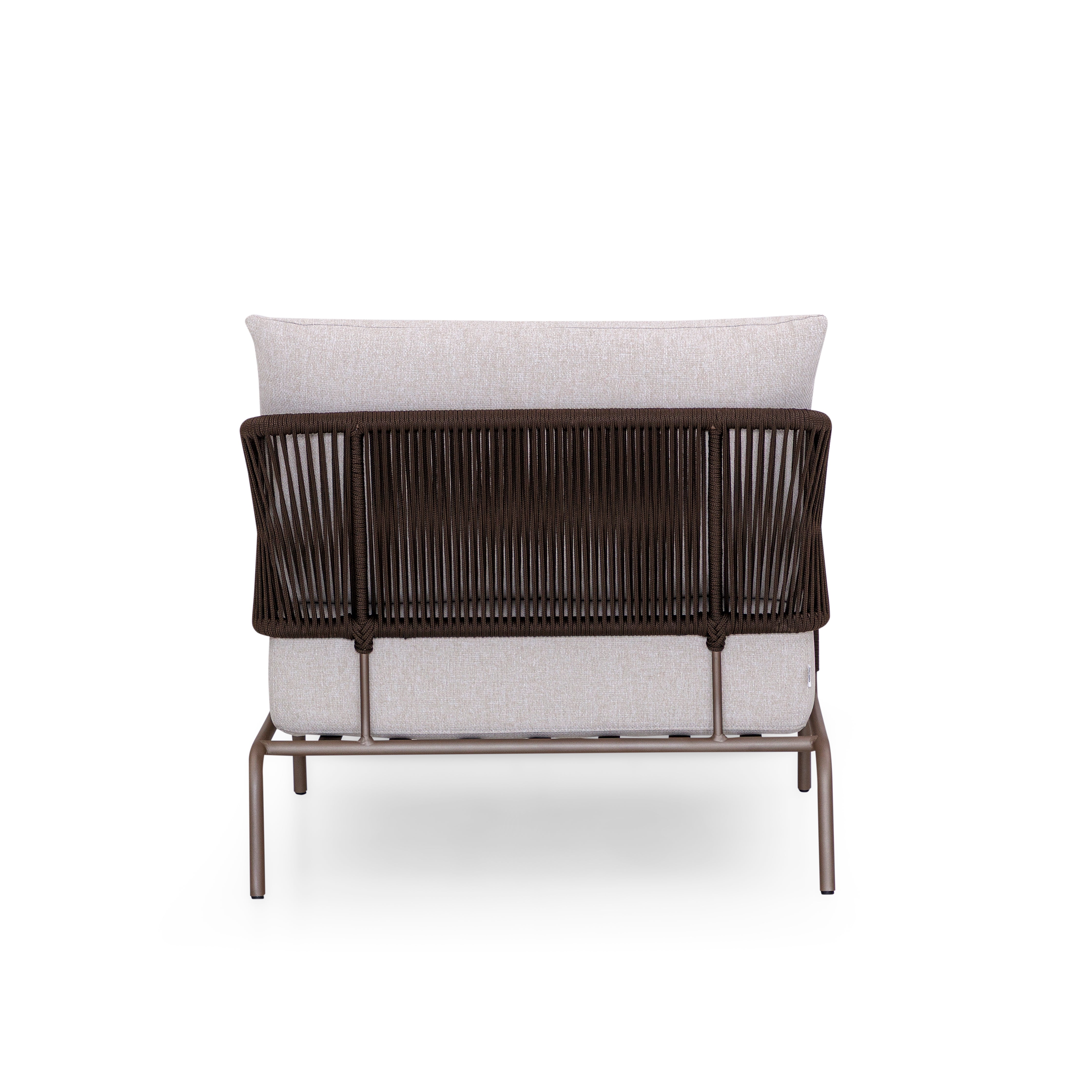 GIG Outdoor Armchair in Chocolate, Brown Rope and S80-2693
