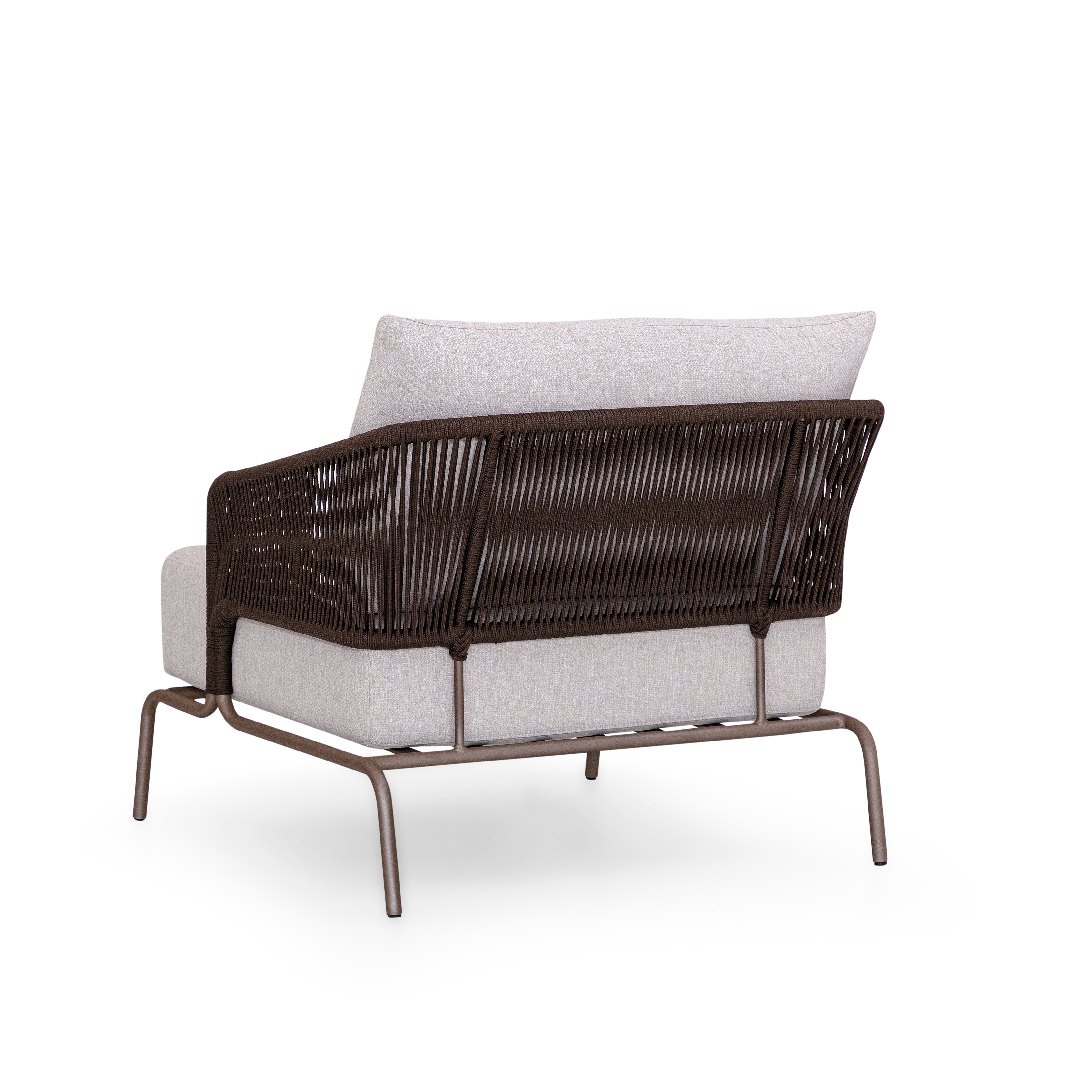 GIG Outdoor Armchair in Chocolate, Brown Rope and S80-2693