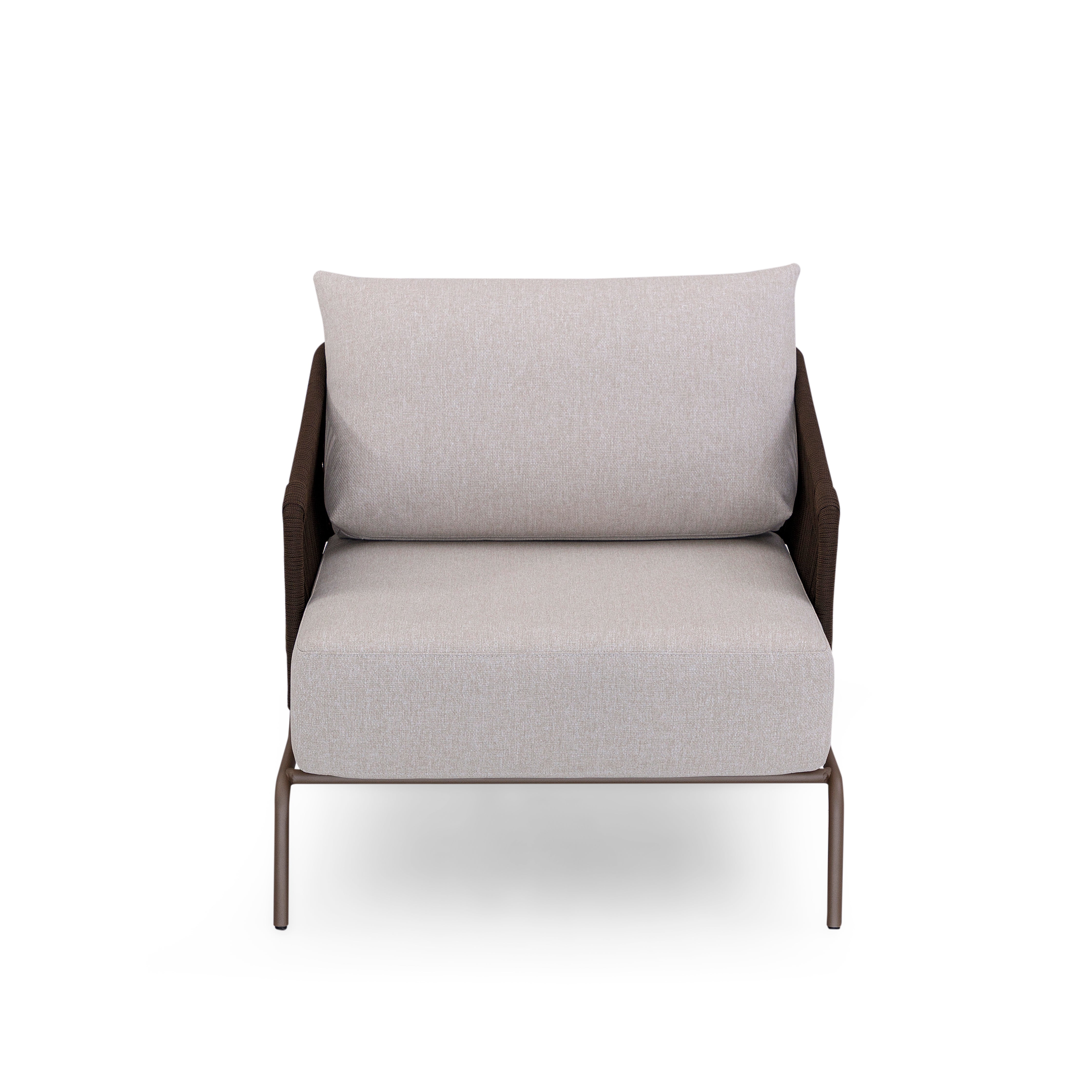 GIG Outdoor Armchair in Chocolate, Brown Rope and S80-2693