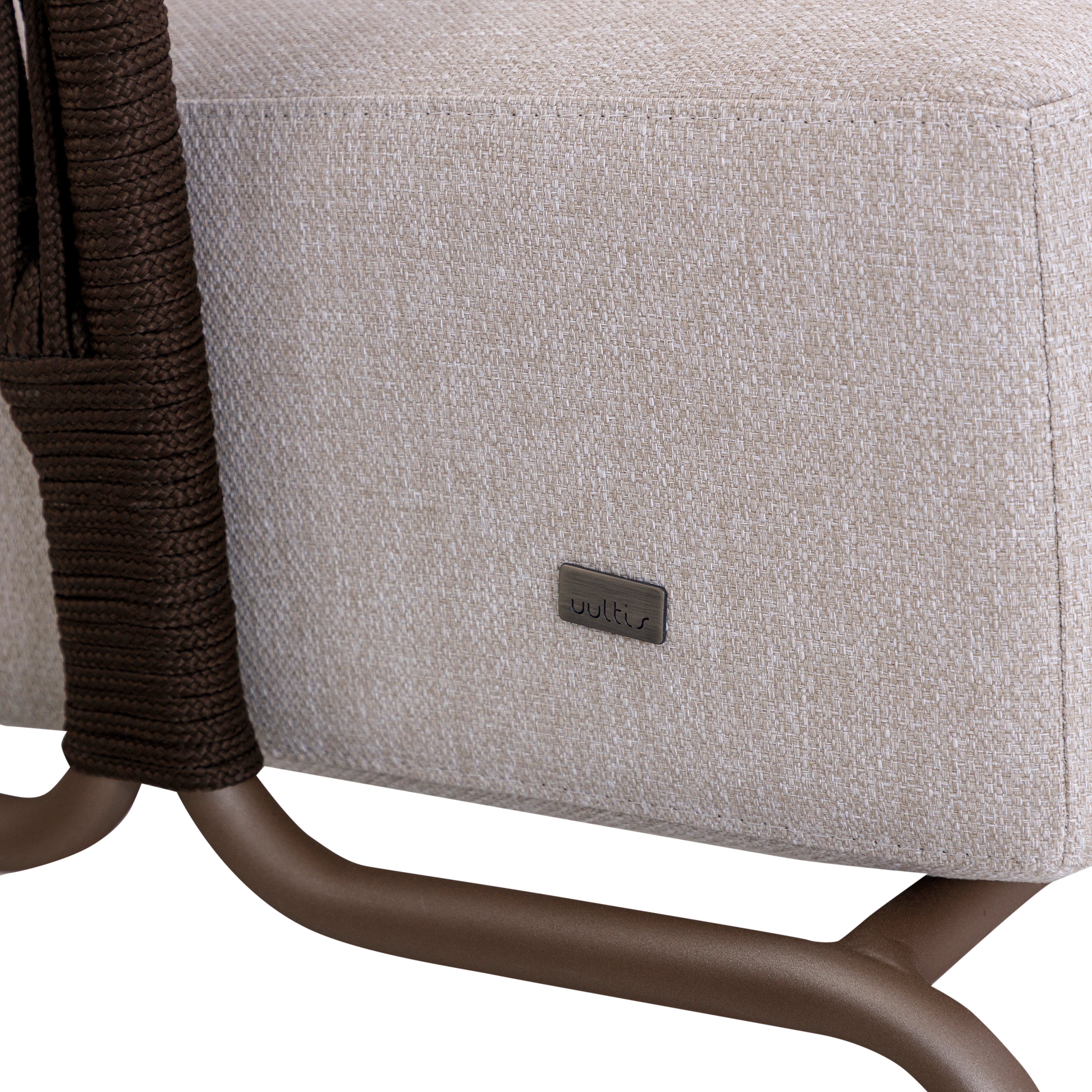 GIG Outdoor Armchair in Chocolate, Brown Rope and S80-2693